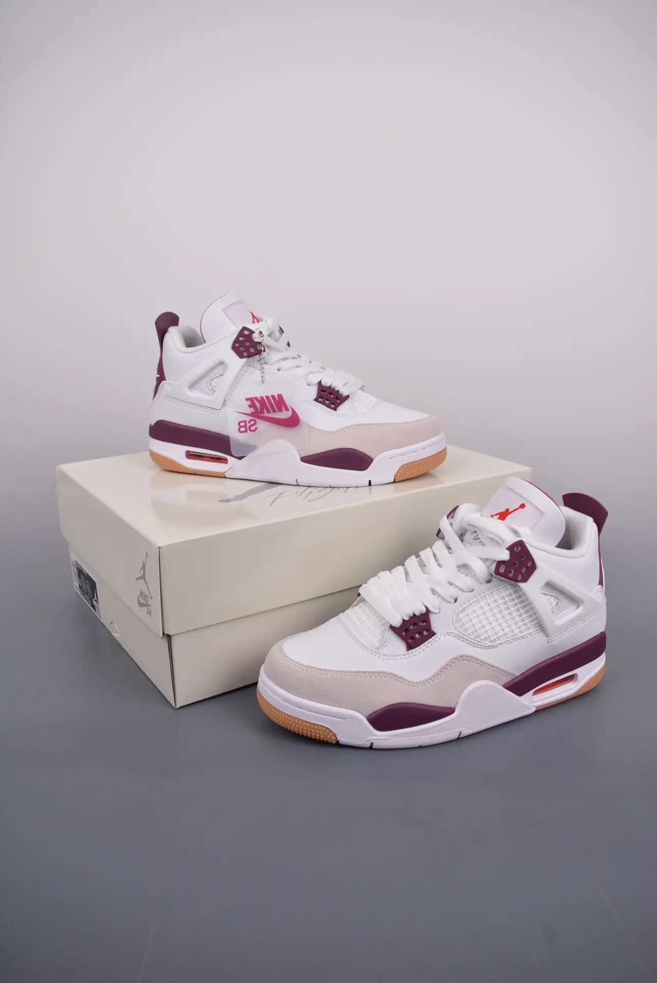 Nike SB x Air Jordan 4 Custom Sail Purple Replica - Authentic Quality, Unbeatable Style | YtaYta