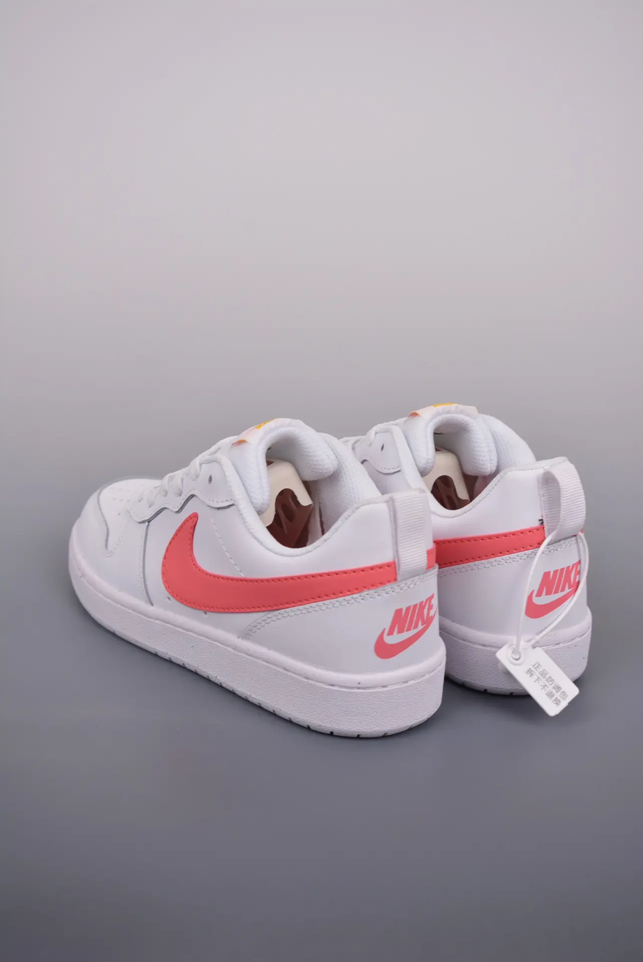 Nike Court Borough Low 2 White and Coral Sneakers Review: Real vs. Replica | YtaYta