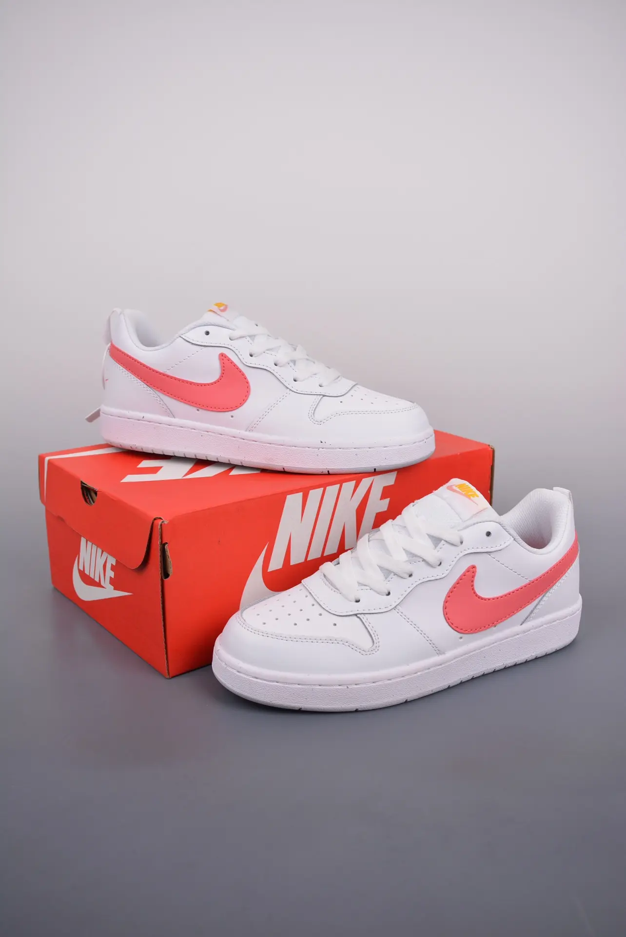 Nike Court Borough Low 2 White and Coral Sneakers Review: Real vs. Replica | YtaYta