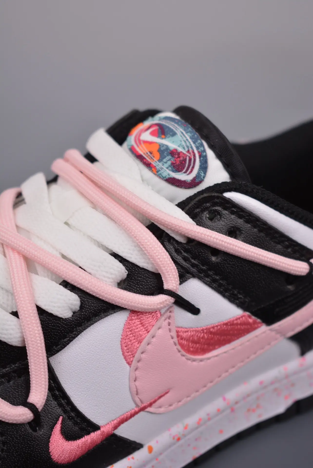 Custom Nike Dunk Low 'Multiple Swooshes Love' Pink Black Sail - Replica Review | YtaYta