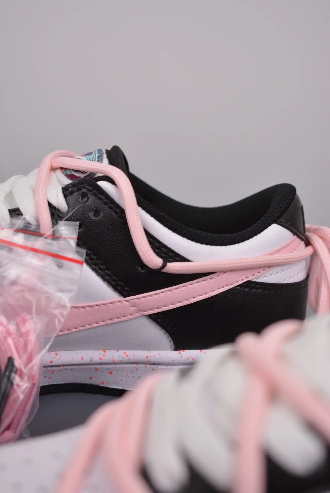 Custom Nike Dunk Low 'Multiple Swooshes Love' Pink Black Sail - Replica Review | YtaYta