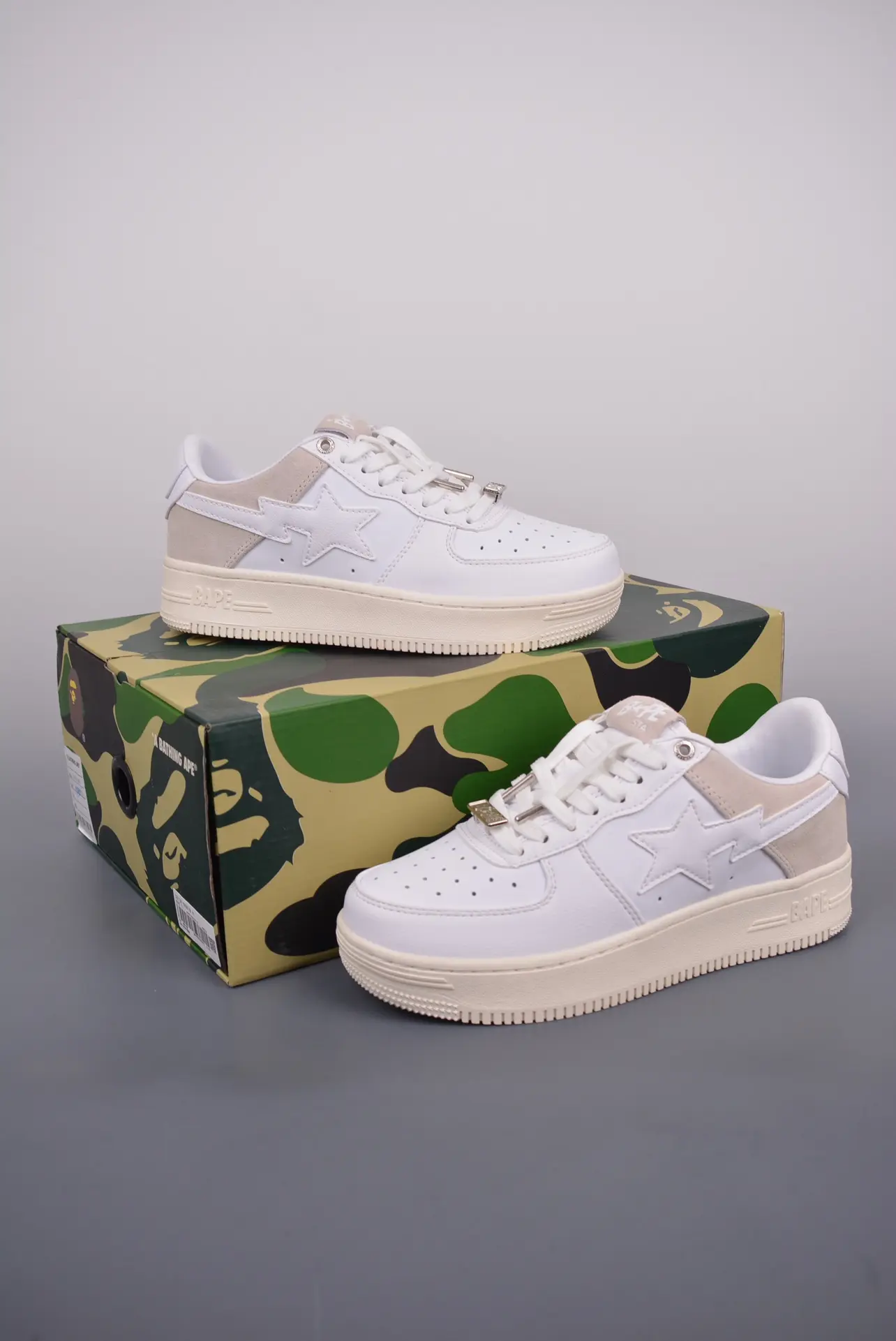 BAPE STA Low 'Suede Heel - White' Replica Review: HypeUnique Reps | YtaYta