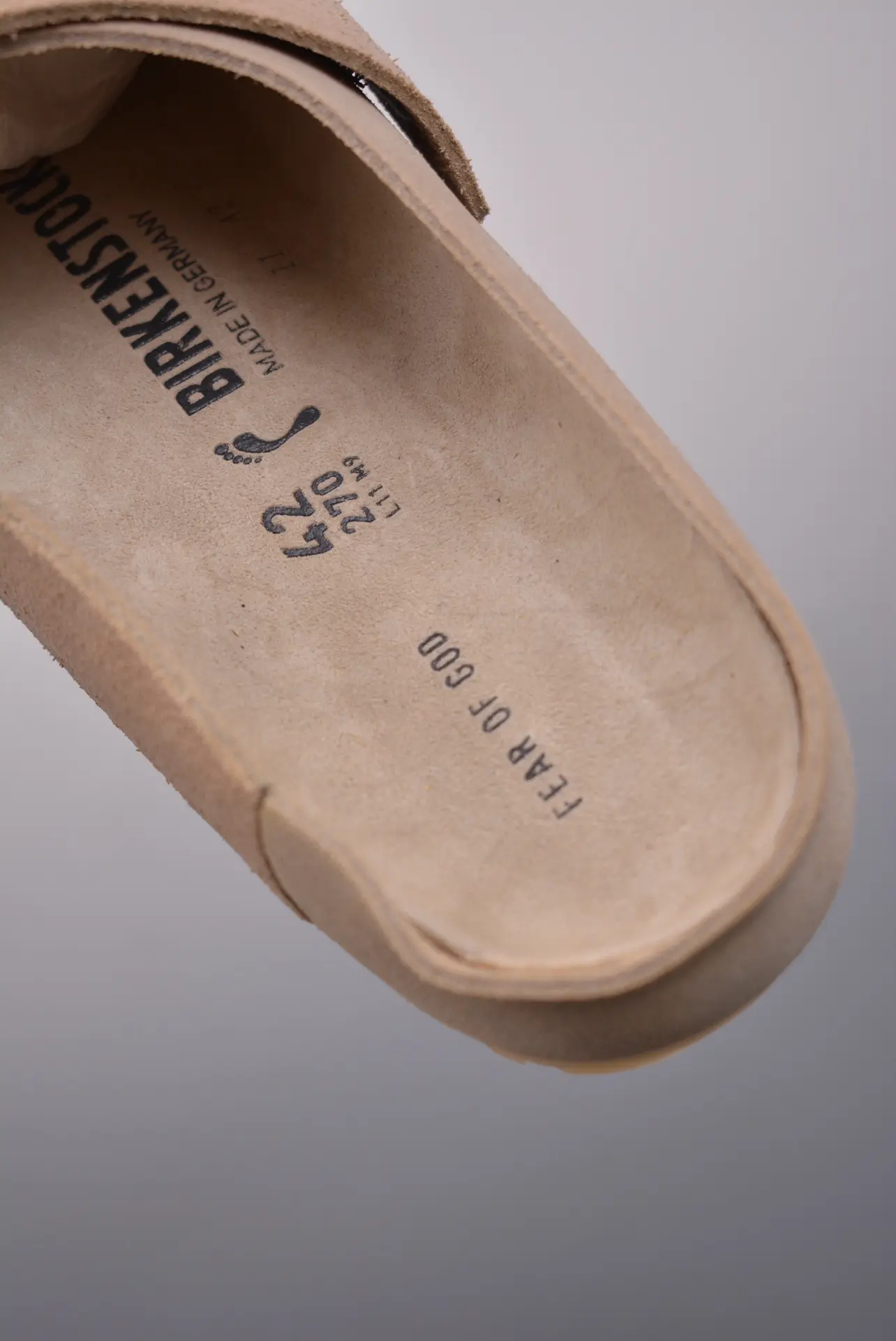 Rep Fake Replica FOG x Birkenstock LEATHER SLIDE SANDALS - Sandy Brown | YtaYta