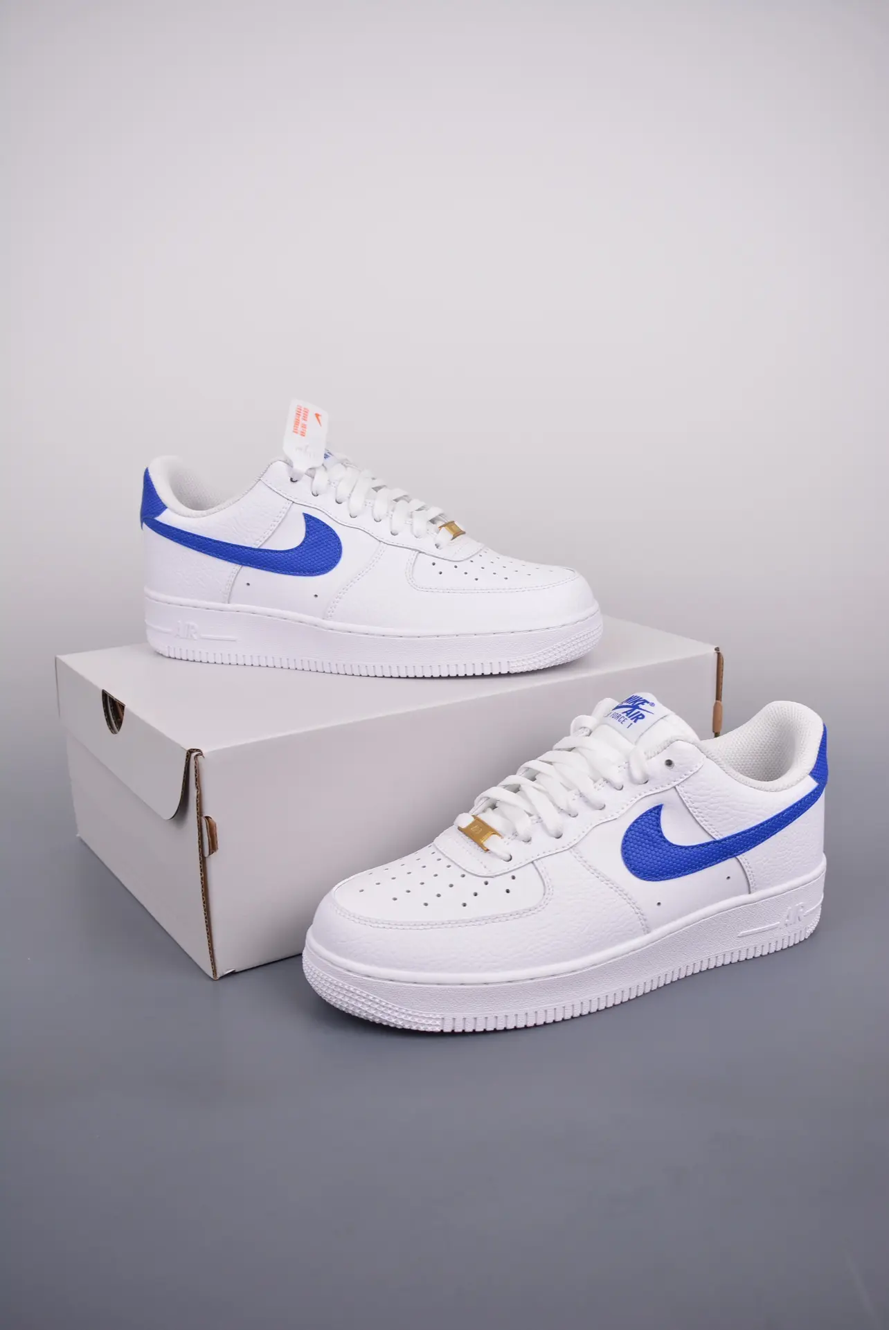 The Best Replica Nike Air Force 1 '07 in White and Game Royal Blue | YtaYta