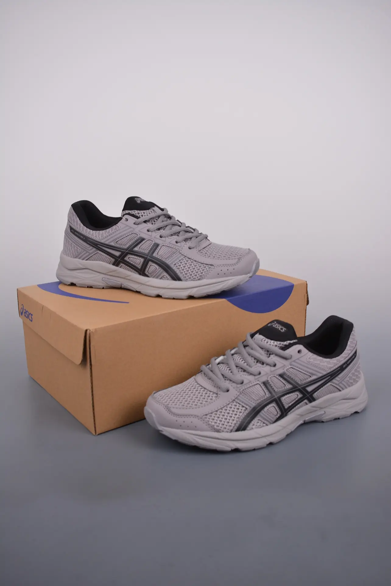 ASICS Gel-Contend 4 Grey/Black Running Shoes Replica Review | YtaYta