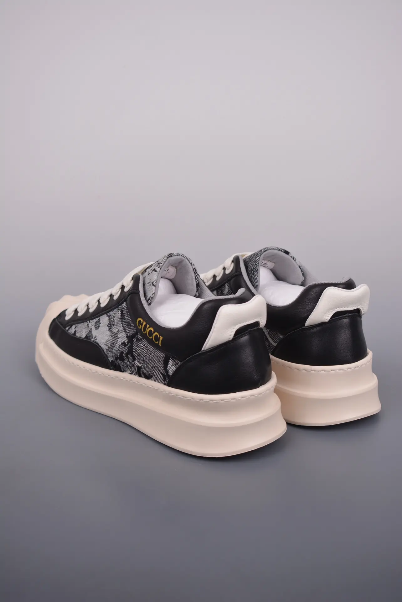 The Allure of Replica Gucci Women's Black Leopard Print Platform Sneakers | YtaYta