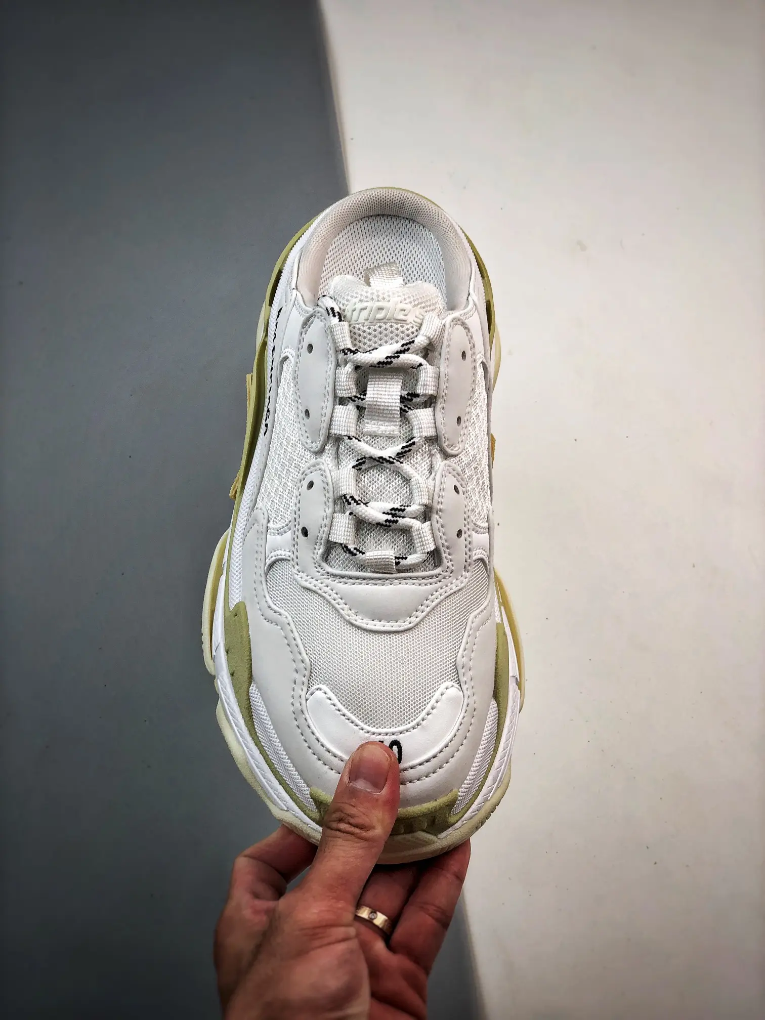 Balenciaga Triple S Women's Sneakers: White and Beige Replica | YtaYta