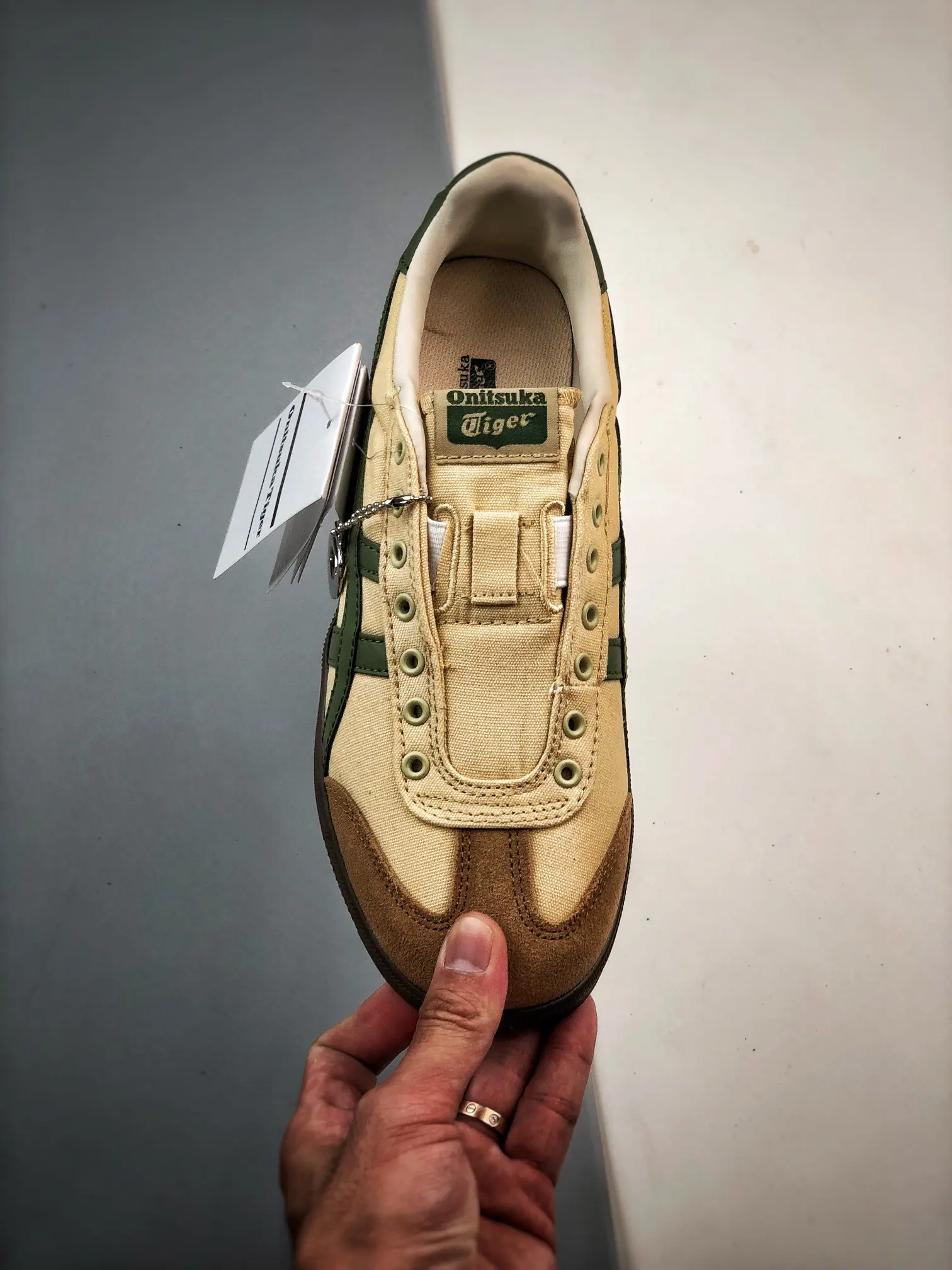 Onitsuka Tiger Tokuten Beige Green Replica: Affordable Style | YtaYta