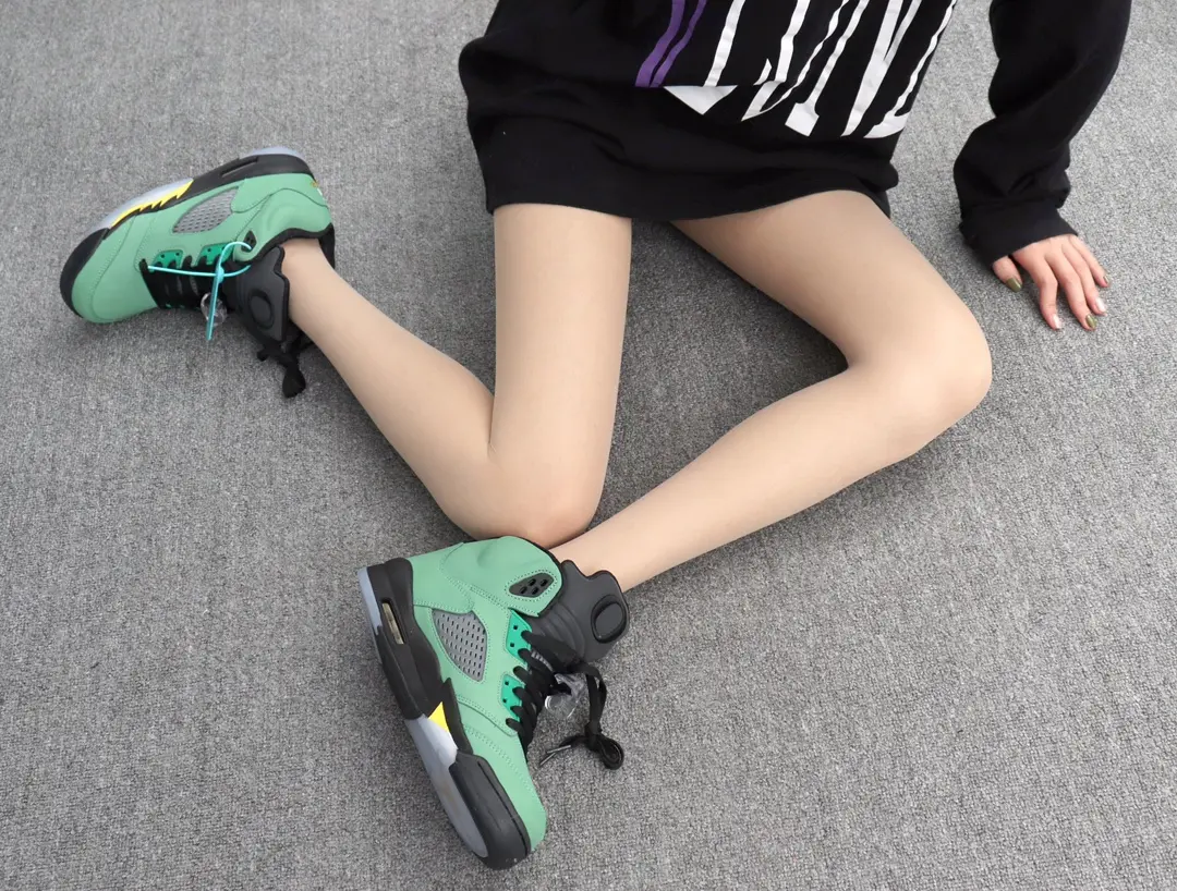 Air Jordan 5 SE 'Oregon Ducks' Replica - Green Perfection | YtaYta