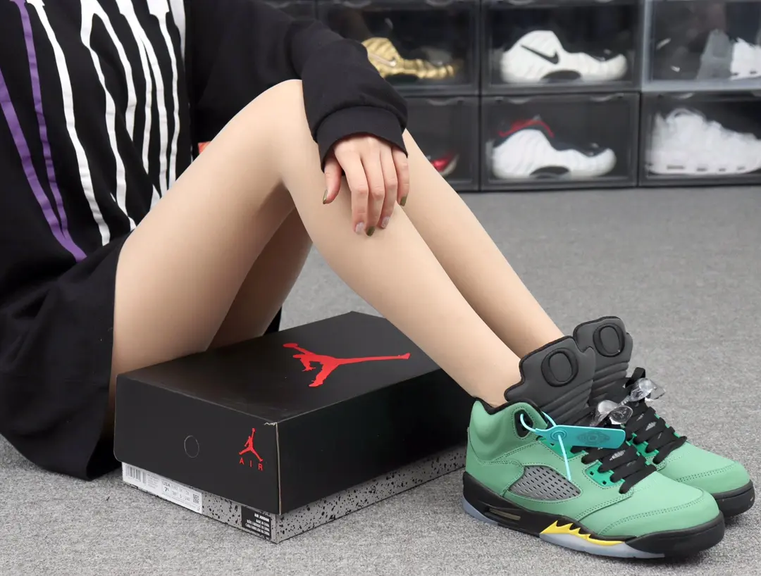 Air Jordan 5 SE 'Oregon Ducks' Replica - Green Perfection | YtaYta