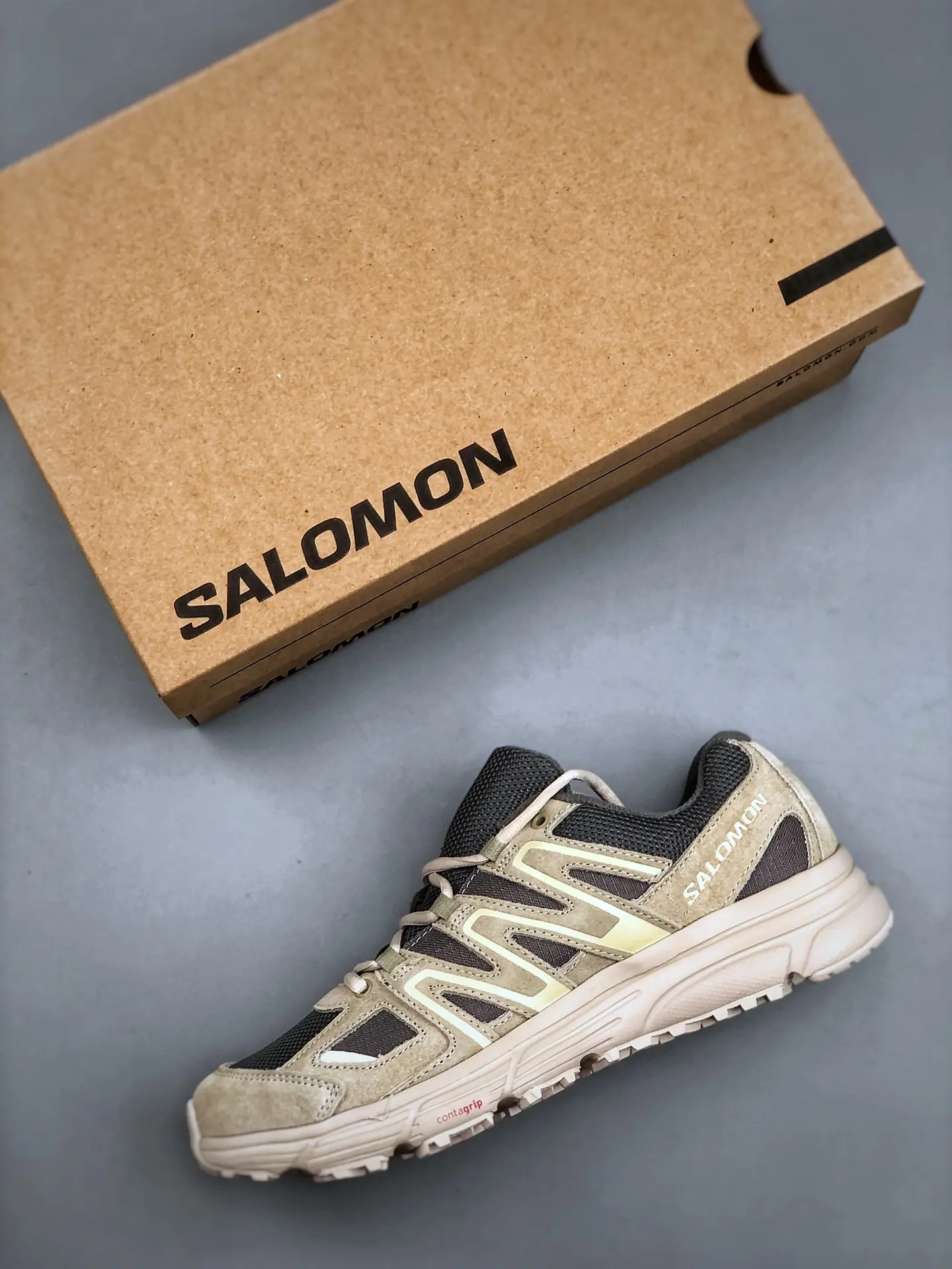 Salomon X-Mission 4 Suede Trainers: Pewter/Moss Grey Review (Replica) | YtaYta