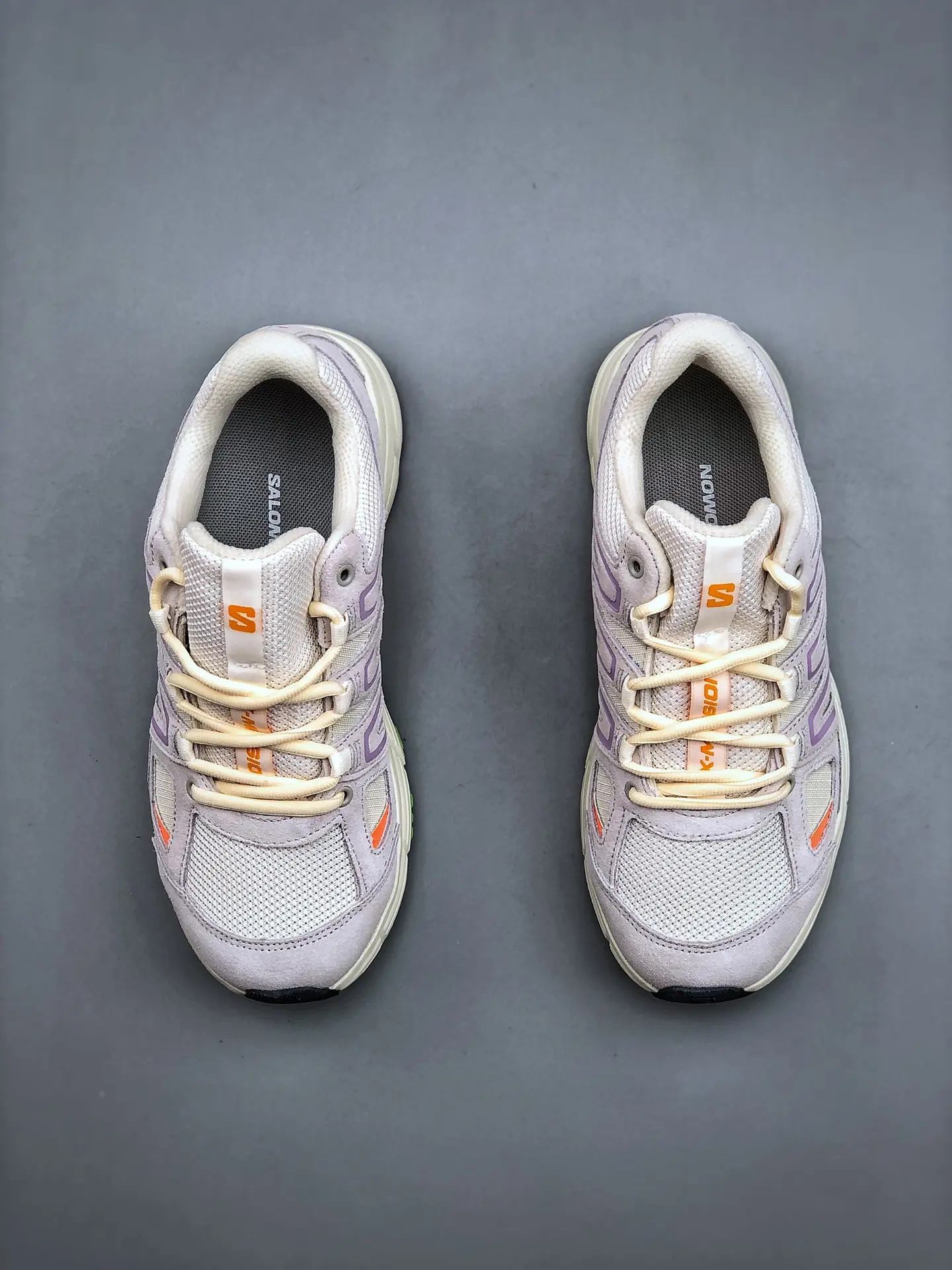 Replica Salomon X-Mission 4 Running Shoe in Vanilla Ice/Orchid Bloom/Blazing Orange | YtaYta