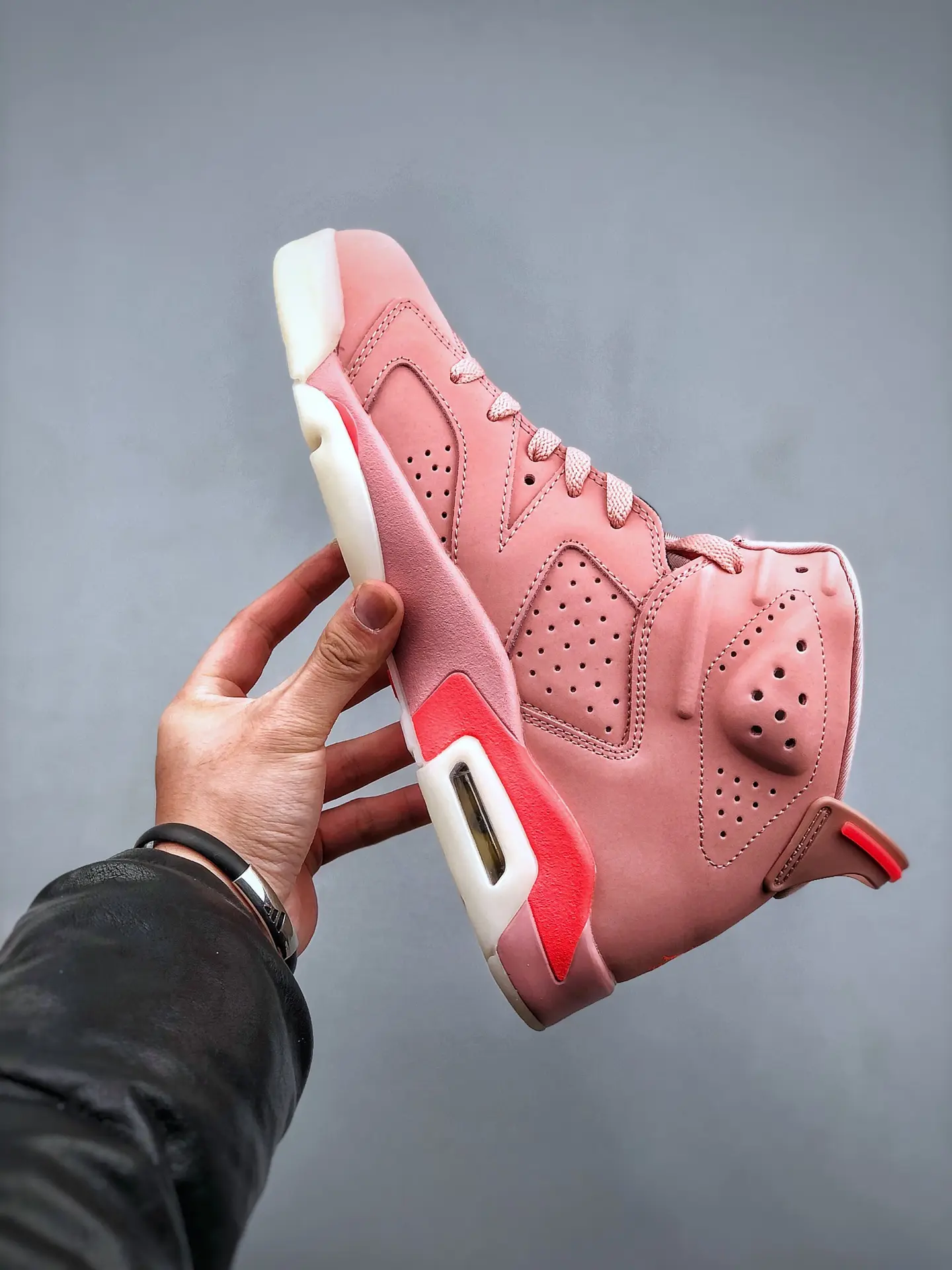 Replica Air Jordan Aleali May x Air Jordan 6 Retro Sneakers in Millennial Pink | YtaYta