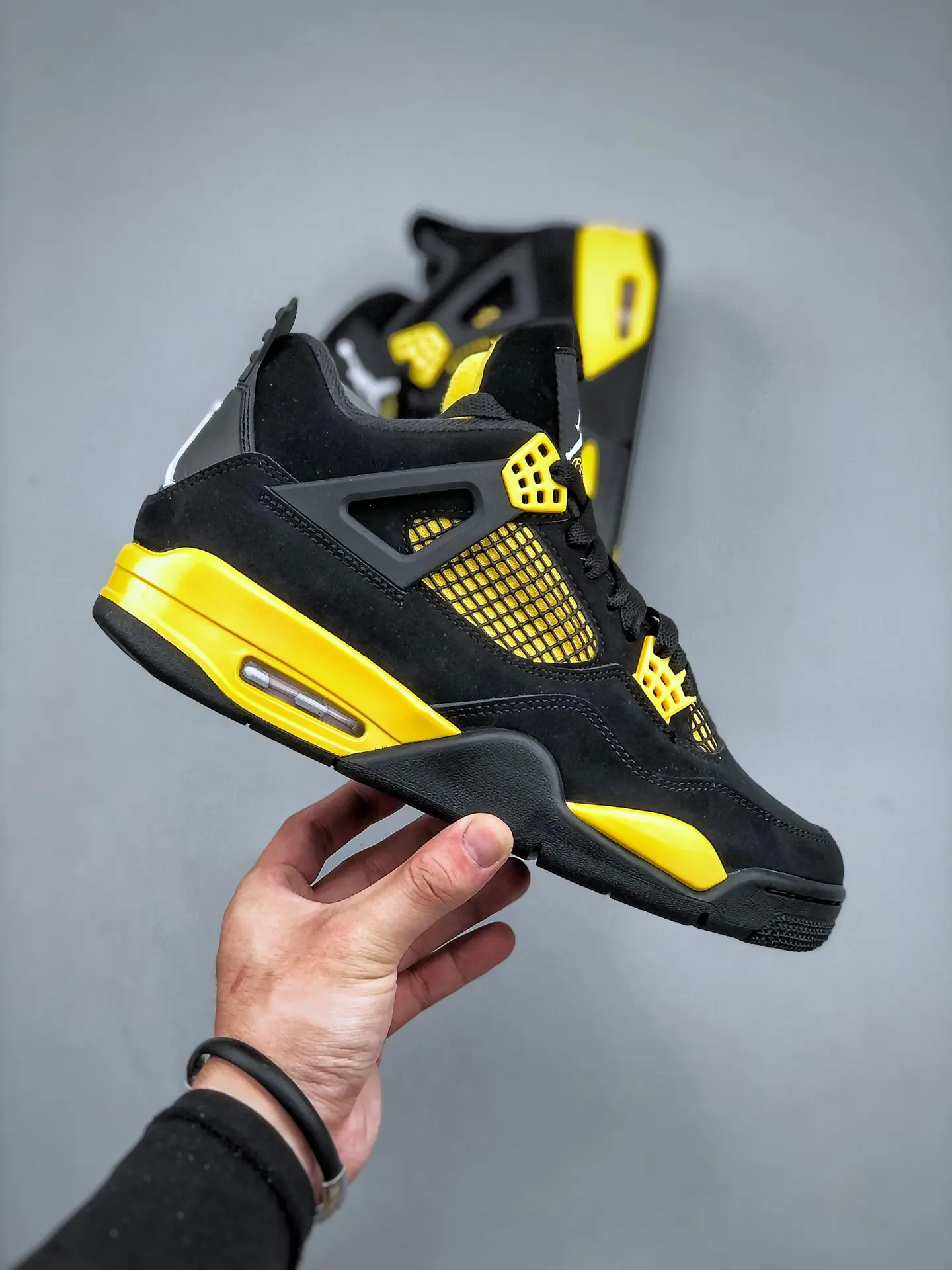 Nike Air Jordan Retro IV 4 Thunder 2023 Black Yellow Men's Size 13 Replica: A Deep Dive into the World of Replicas | YtaYta