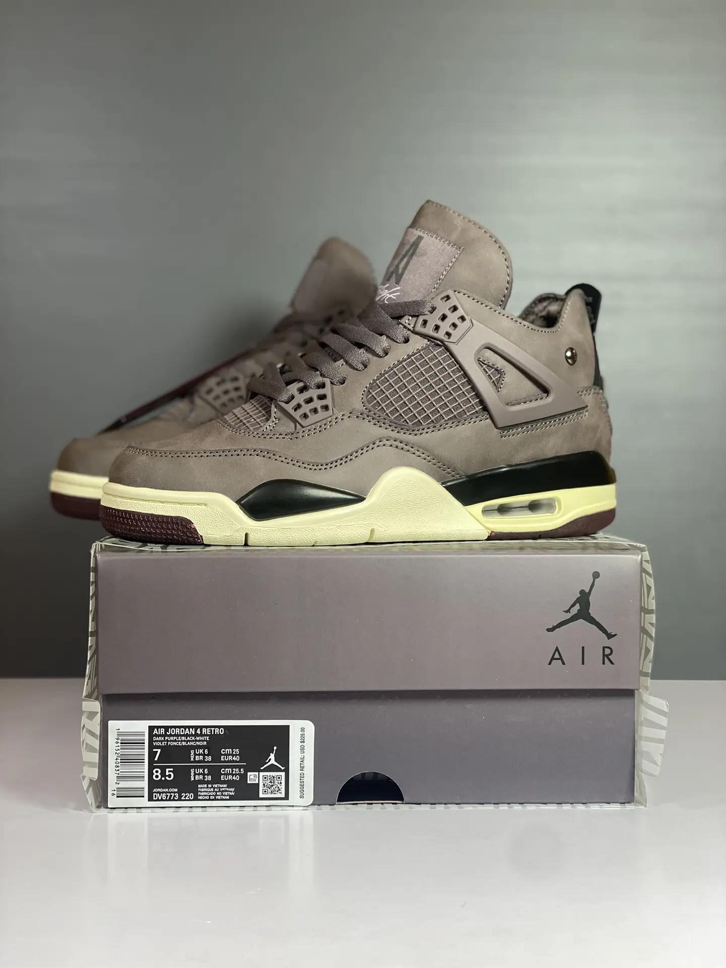 A Ma Maniere x Air Jordan 4 'Violet Ore' Replica - An In-Depth Look | YtaYta