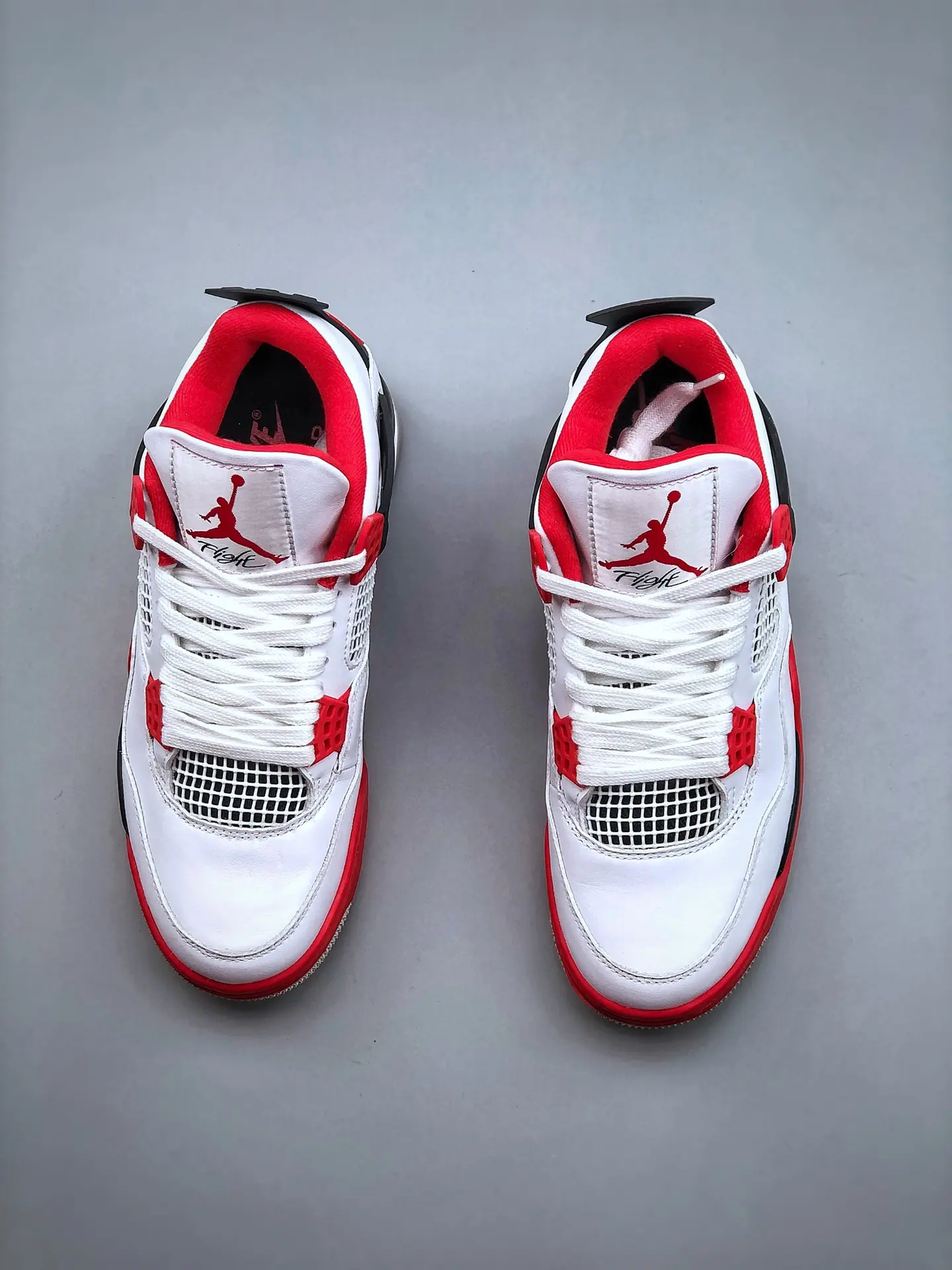 Rep Fake Replica Air Jordan 4 Fire Red Cement Bred (2020) DC7770-160 Men Sz 10.5 | YtaYta