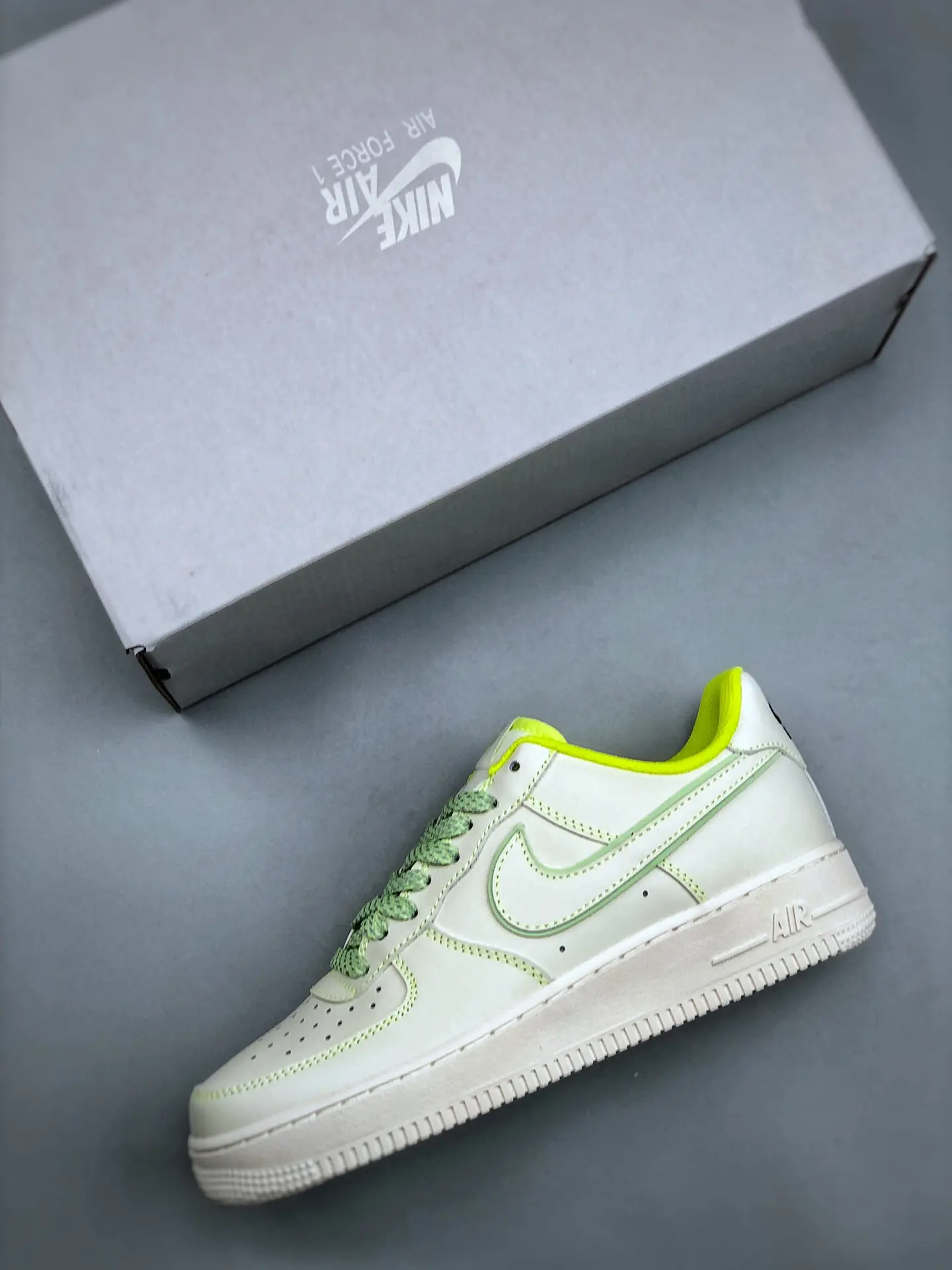 The Allure of Nike Air Force 1 '07 Beige Green White Replica Sneakers | YtaYta