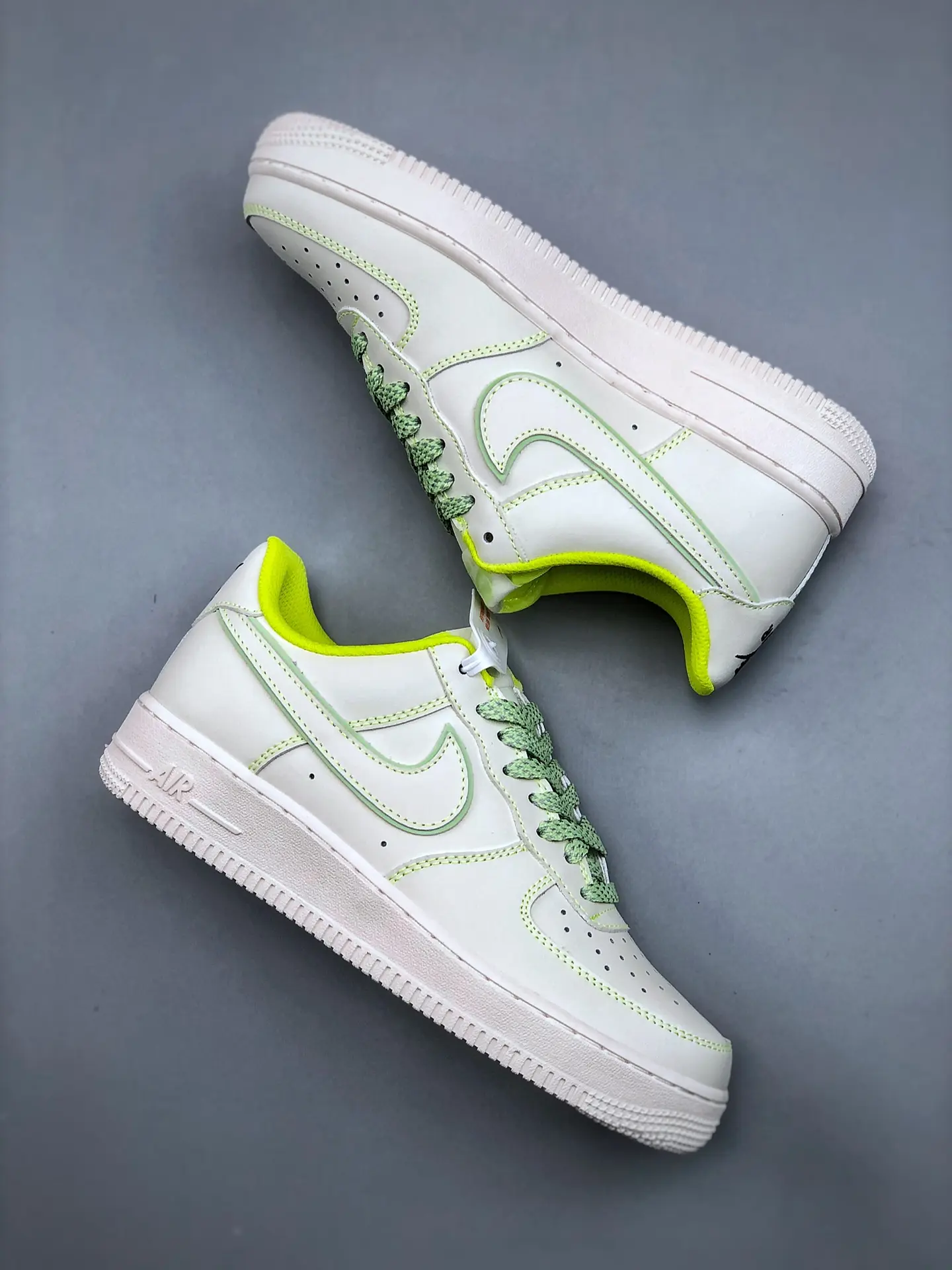 The Allure of Nike Air Force 1 '07 Beige Green White Replica Sneakers | YtaYta