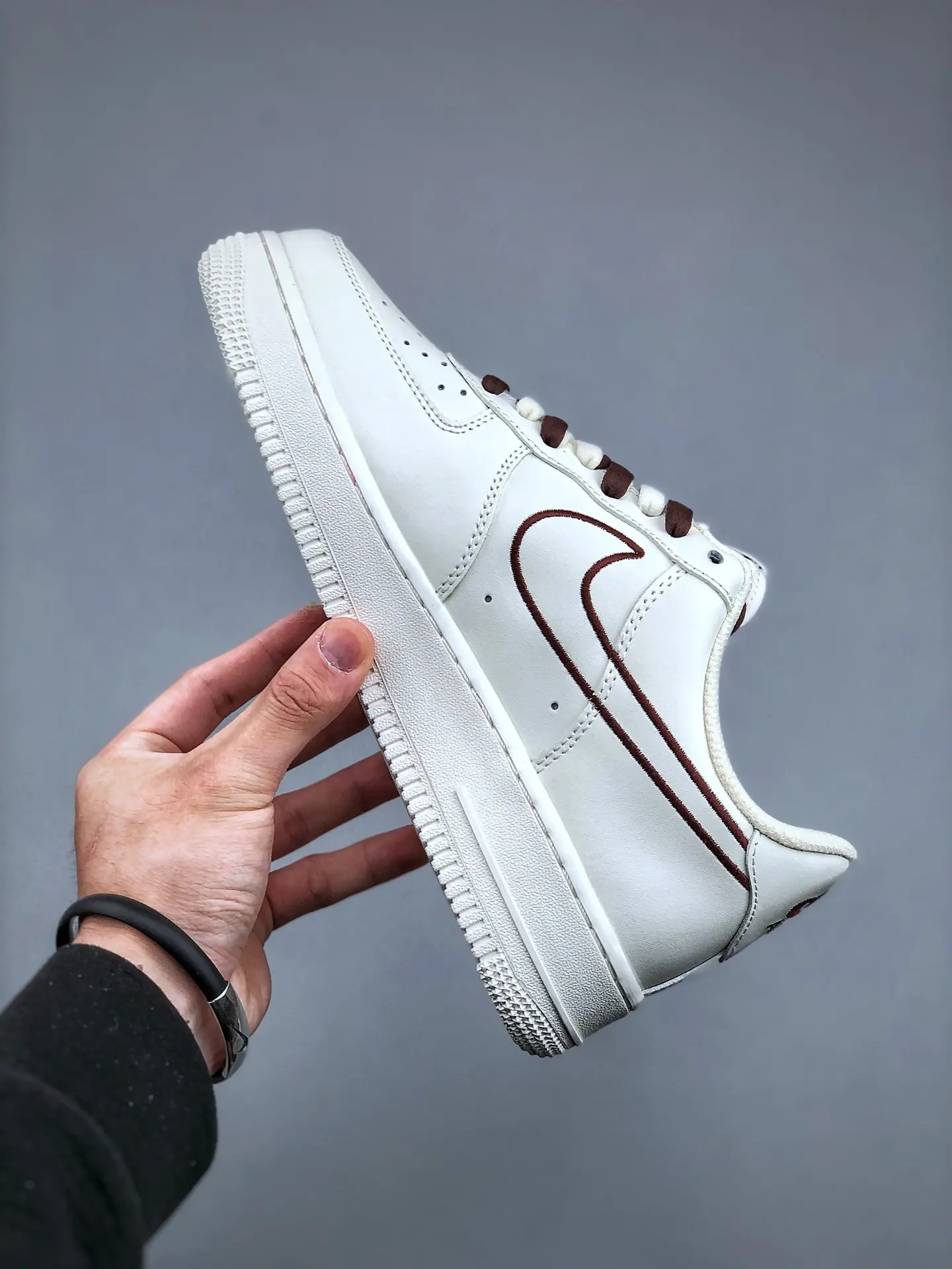 Discovering the World of Replica Nike Air Force 1 Brown-Red Swoosh Sneakers | YtaYta