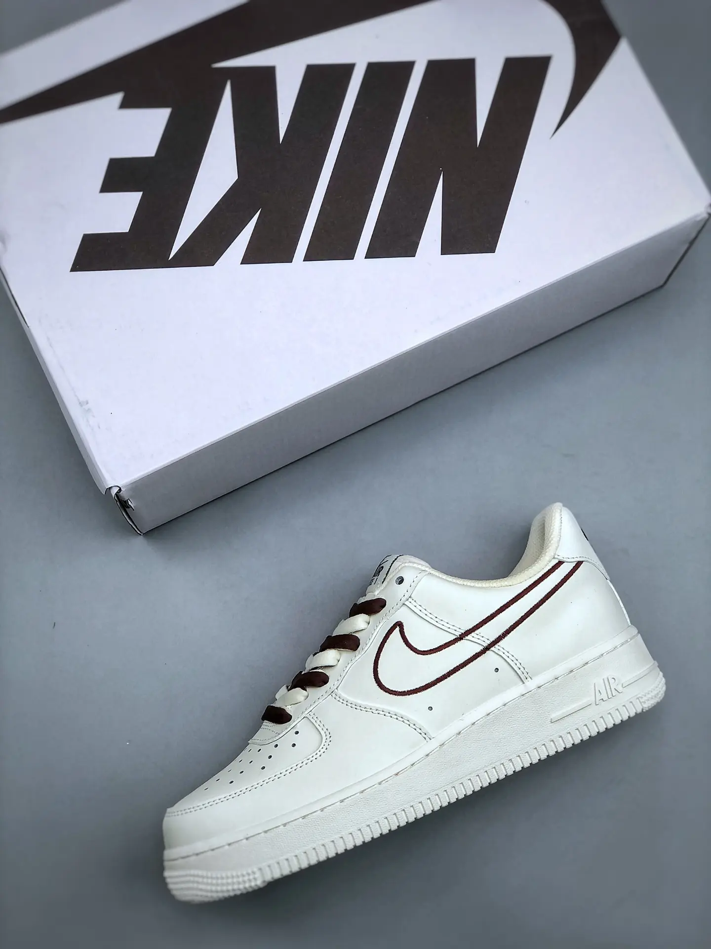 Discovering the World of Replica Nike Air Force 1 Brown-Red Swoosh Sneakers | YtaYta