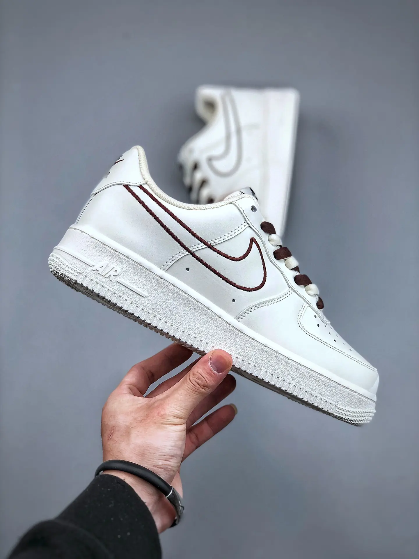 Discovering the World of Replica Nike Air Force 1 Brown-Red Swoosh Sneakers | YtaYta