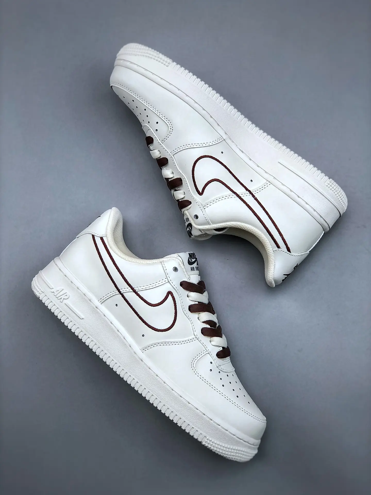 Discovering the World of Replica Nike Air Force 1 Brown-Red Swoosh Sneakers | YtaYta