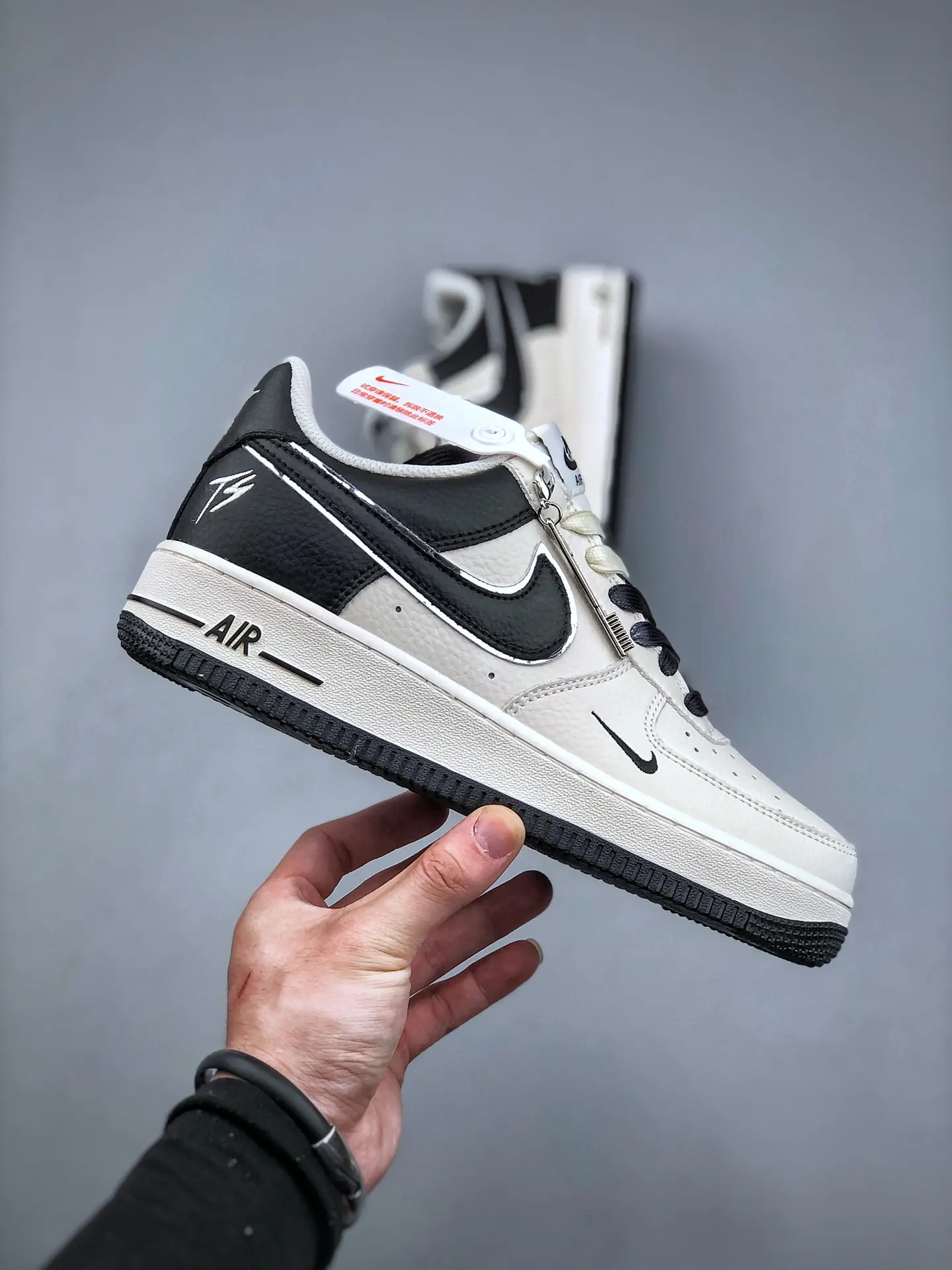 Replica Fake Nike Air Force 1 Low Brushstroke Swoosh White: Detailed Review | YtaYta