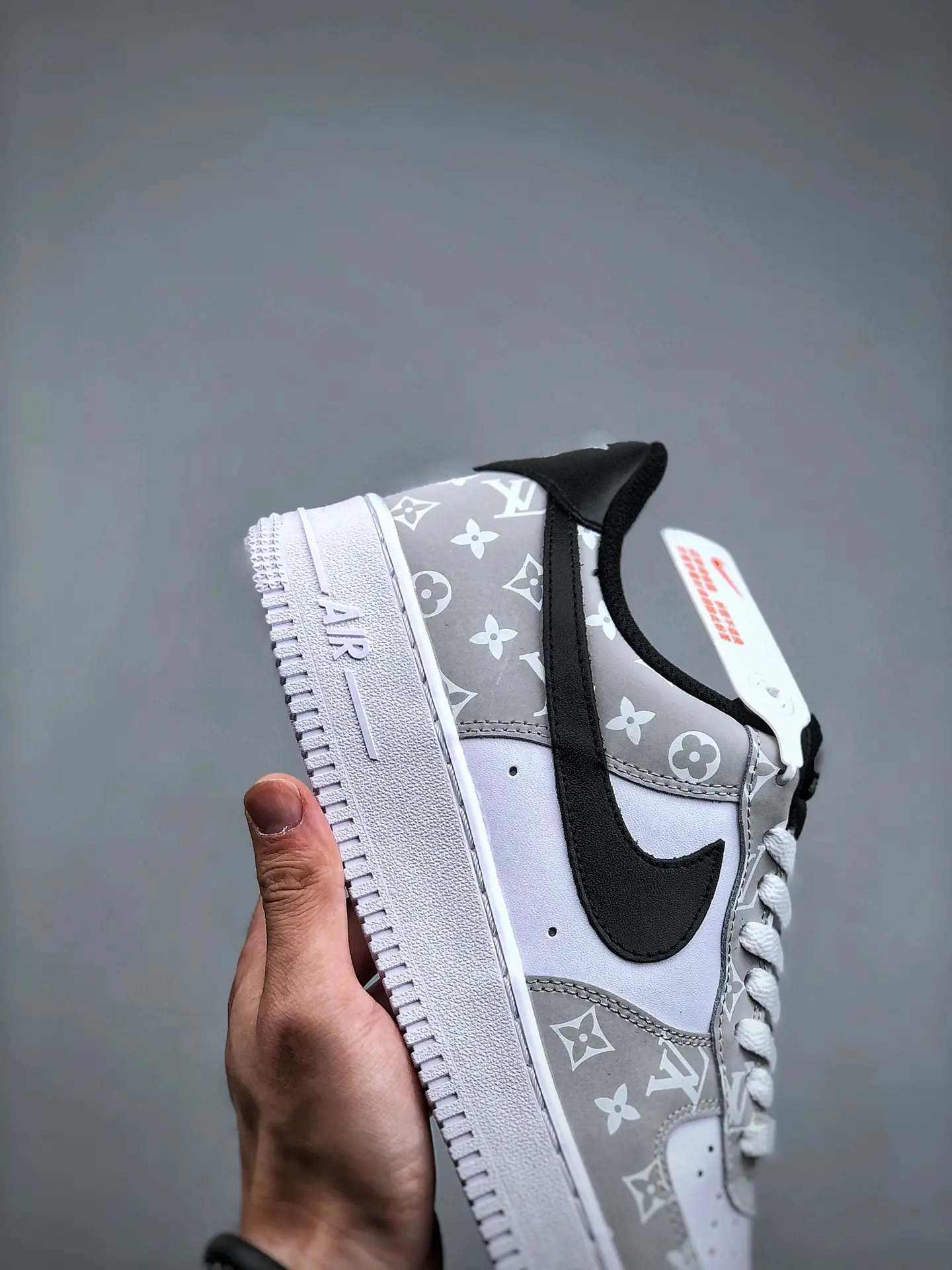 Replica Air Force 1 Freaky Silver Custom Sneakers - Drip by MK | YtaYta