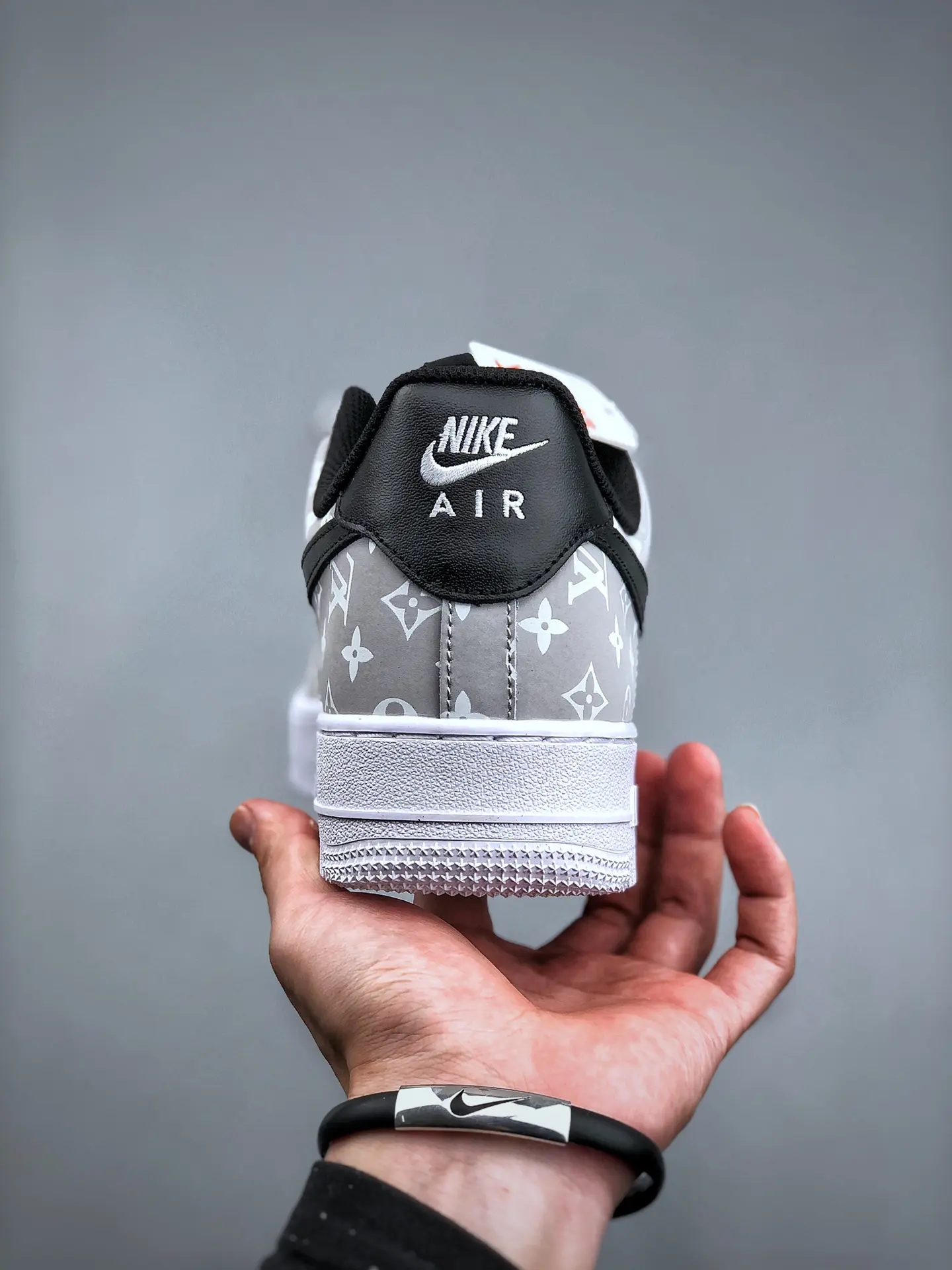 Replica Air Force 1 Freaky Silver Custom Sneakers - Drip by MK | YtaYta