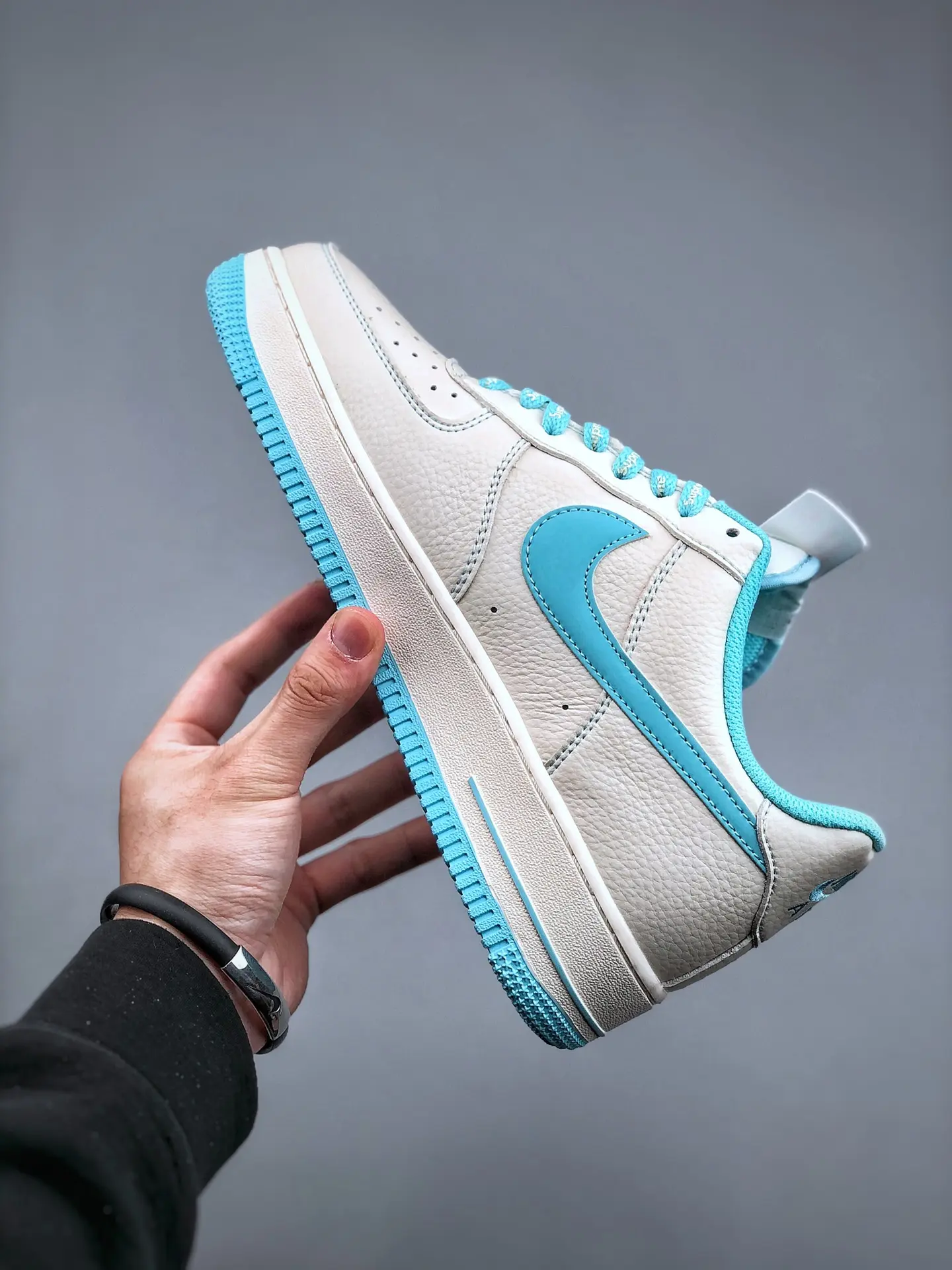 Nike Air Force 1 Hyperfuse Beige Blue Replica Review | YtaYta