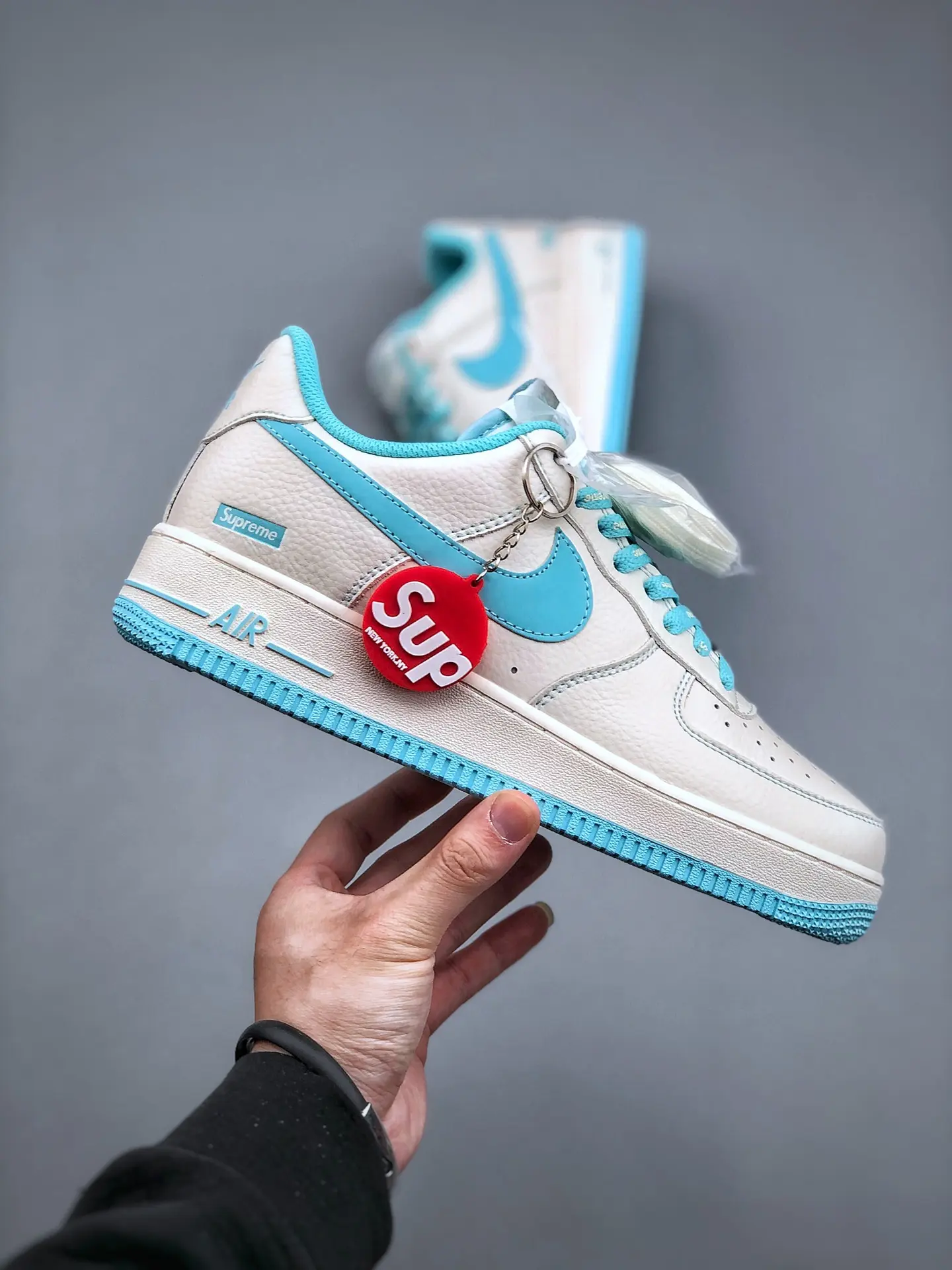 Nike Air Force 1 Hyperfuse Beige Blue Replica Review | YtaYta