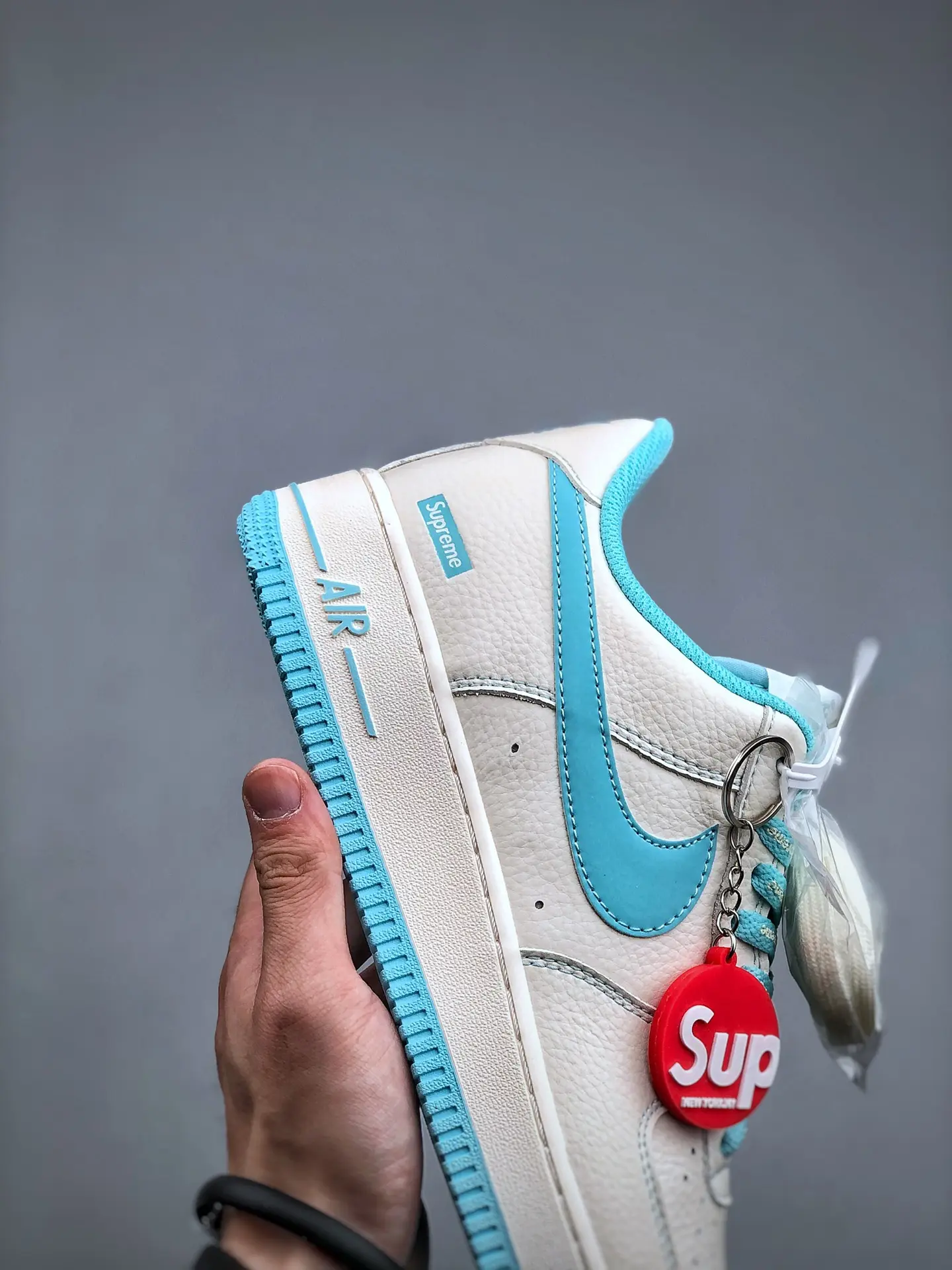 Nike Air Force 1 Hyperfuse Beige Blue Replica Review | YtaYta