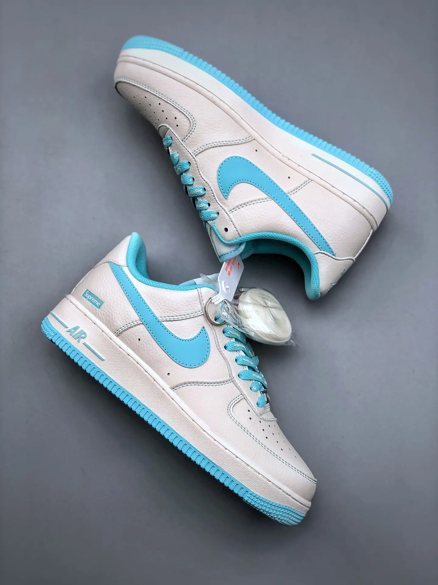 Nike Air Force 1 Hyperfuse Beige Blue Replica Review | YtaYta