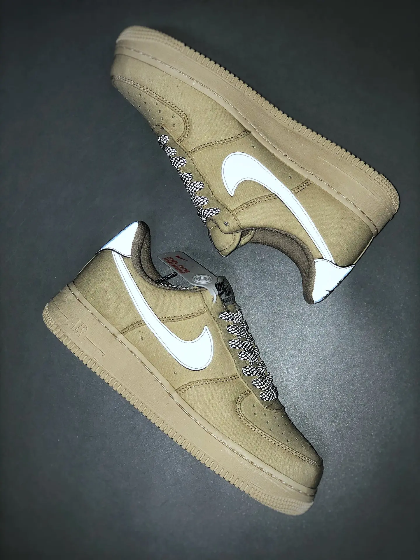 Replica Nike Air Force 1 Low Gray Black Casual Sneakers Review | YtaYta