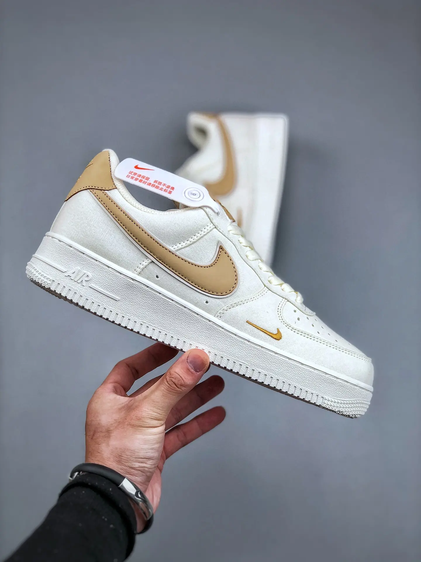 Replica Nike Air Force 1 Low 07 Essential White Beige Rattan Review | YtaYta