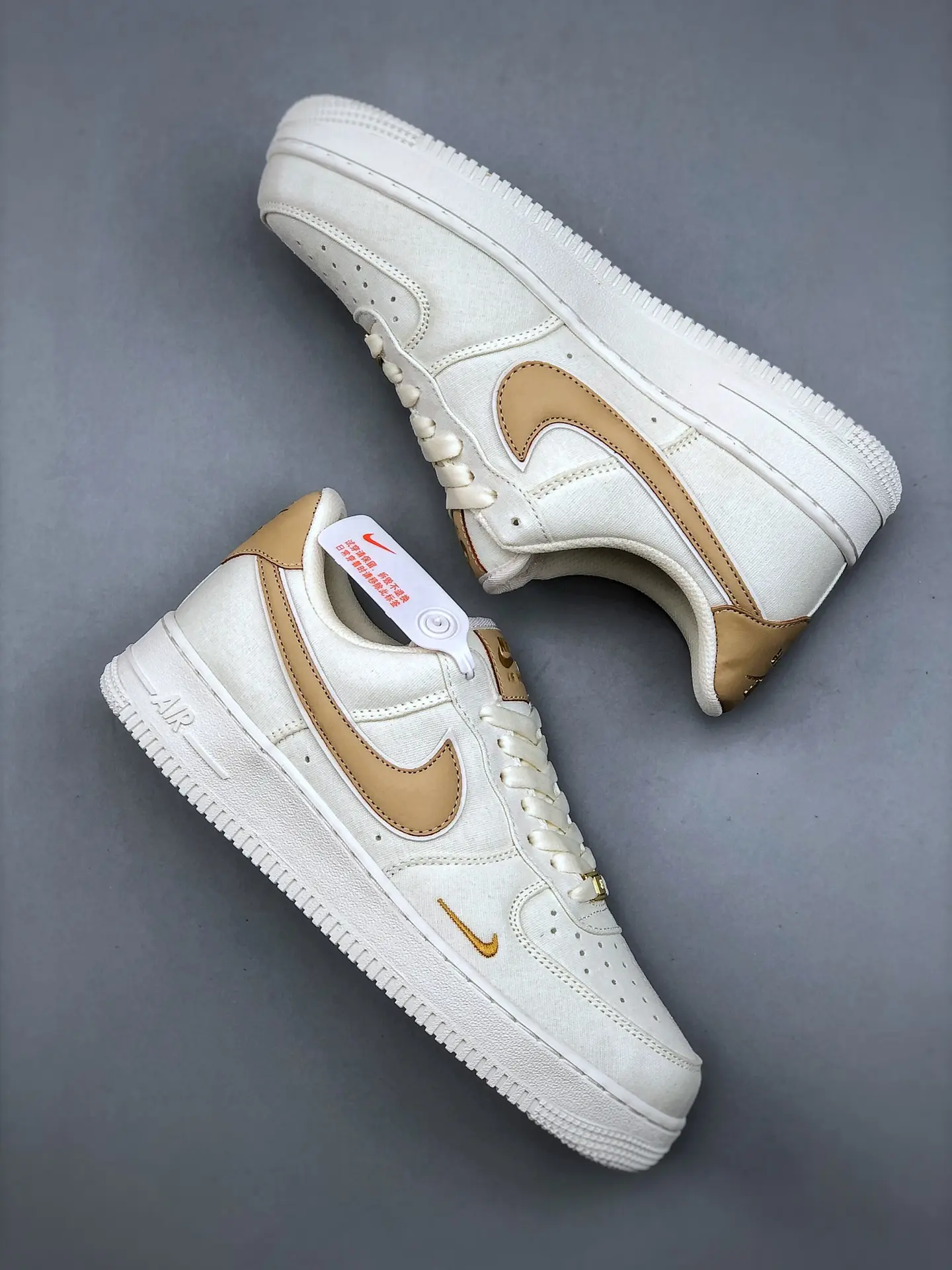 Replica Nike Air Force 1 Low 07 Essential White Beige Rattan Review | YtaYta