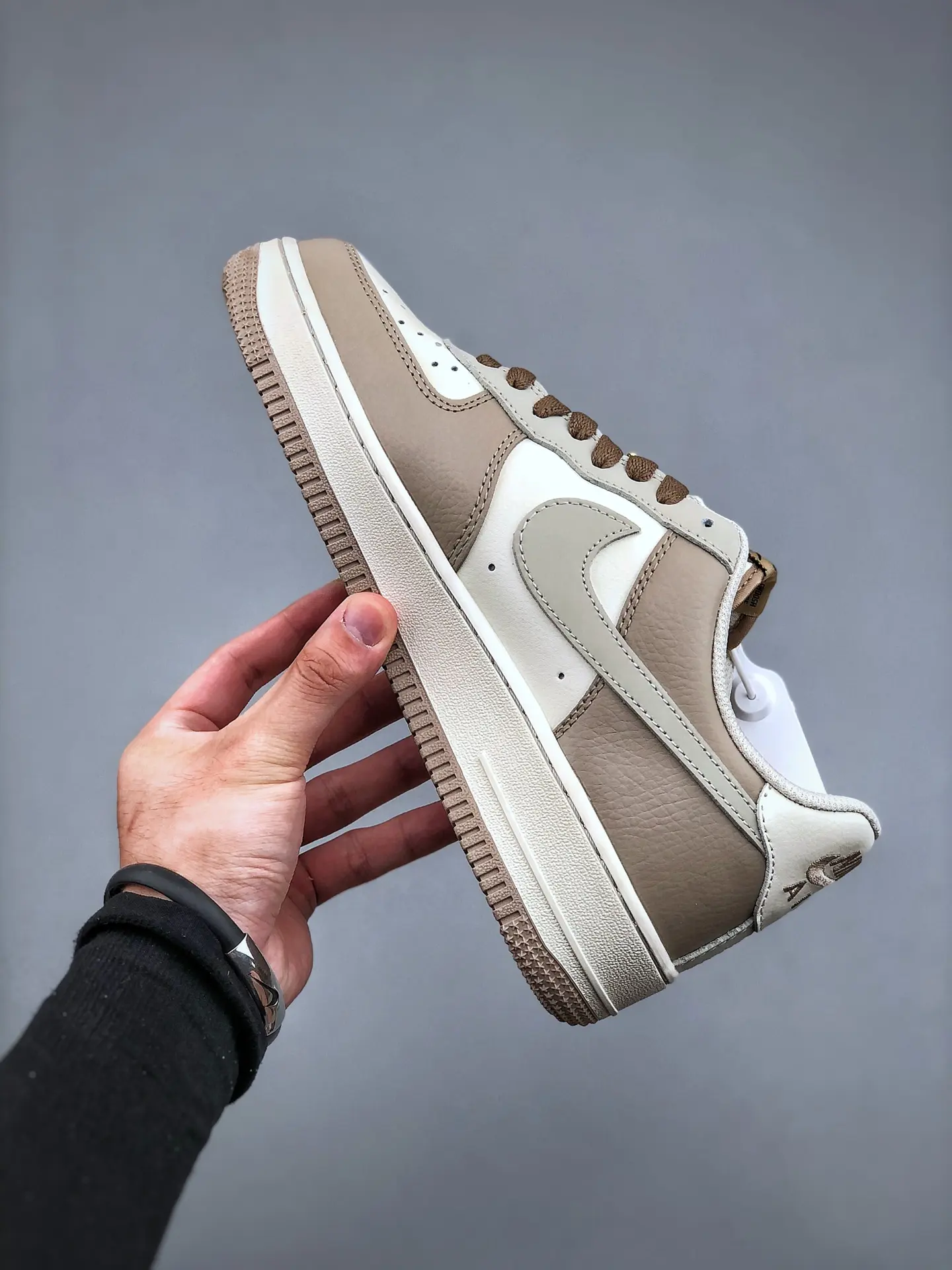 Custom Nike Air Force 1 Brown Beige AF1: Replica Review | YtaYta