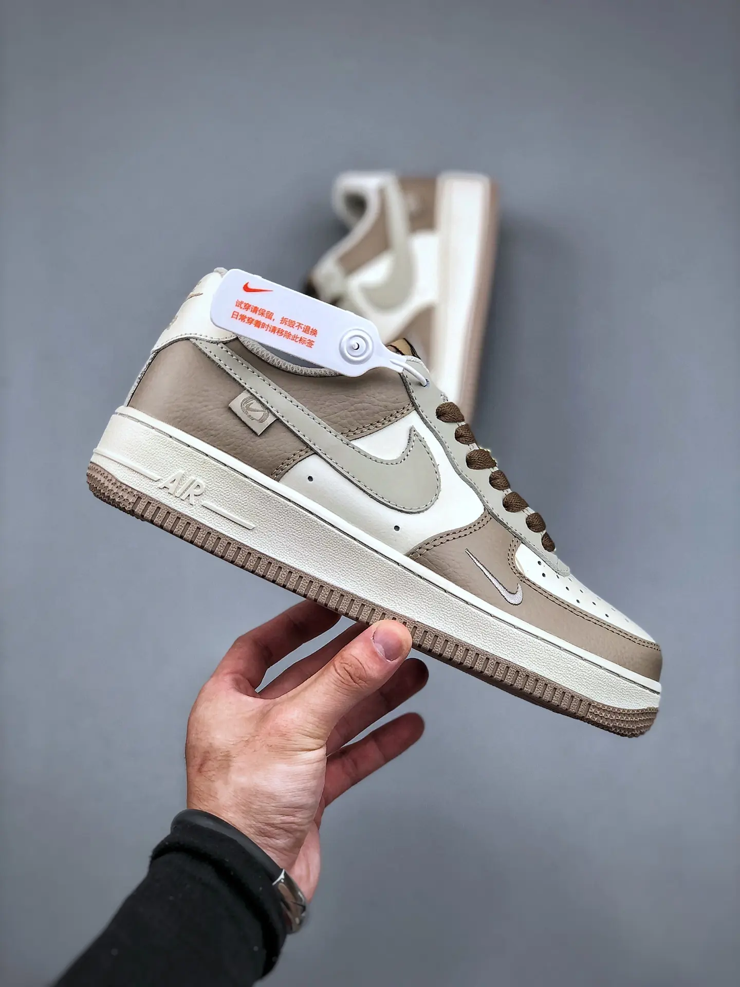 Custom Nike Air Force 1 Brown Beige AF1: Replica Review | YtaYta