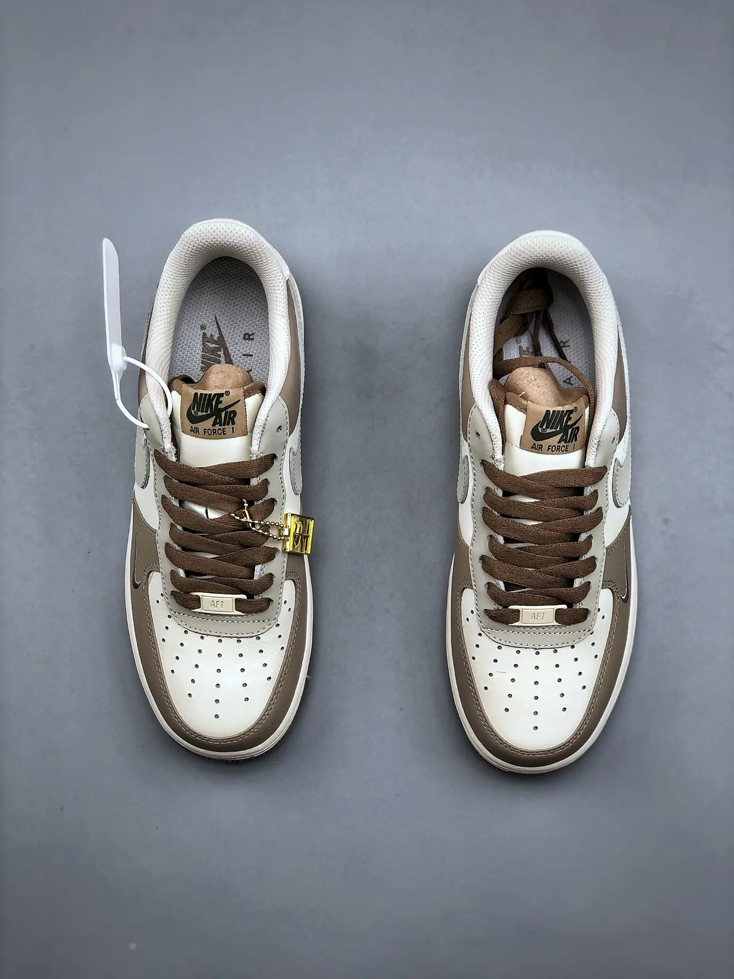 Custom Nike Air Force 1 Brown Beige AF1: Replica Review | YtaYta