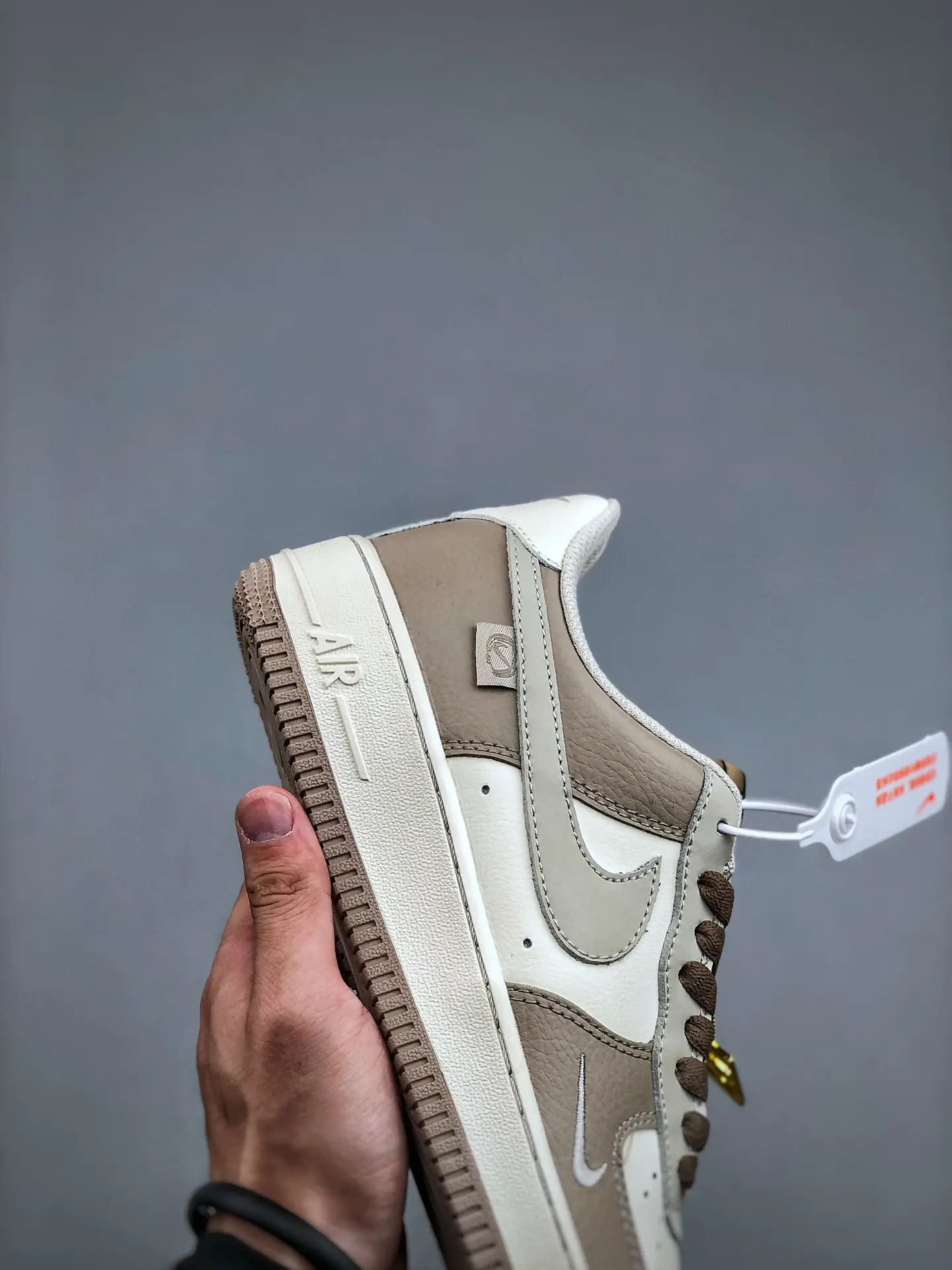 Custom Nike Air Force 1 Brown Beige AF1: Replica Review | YtaYta