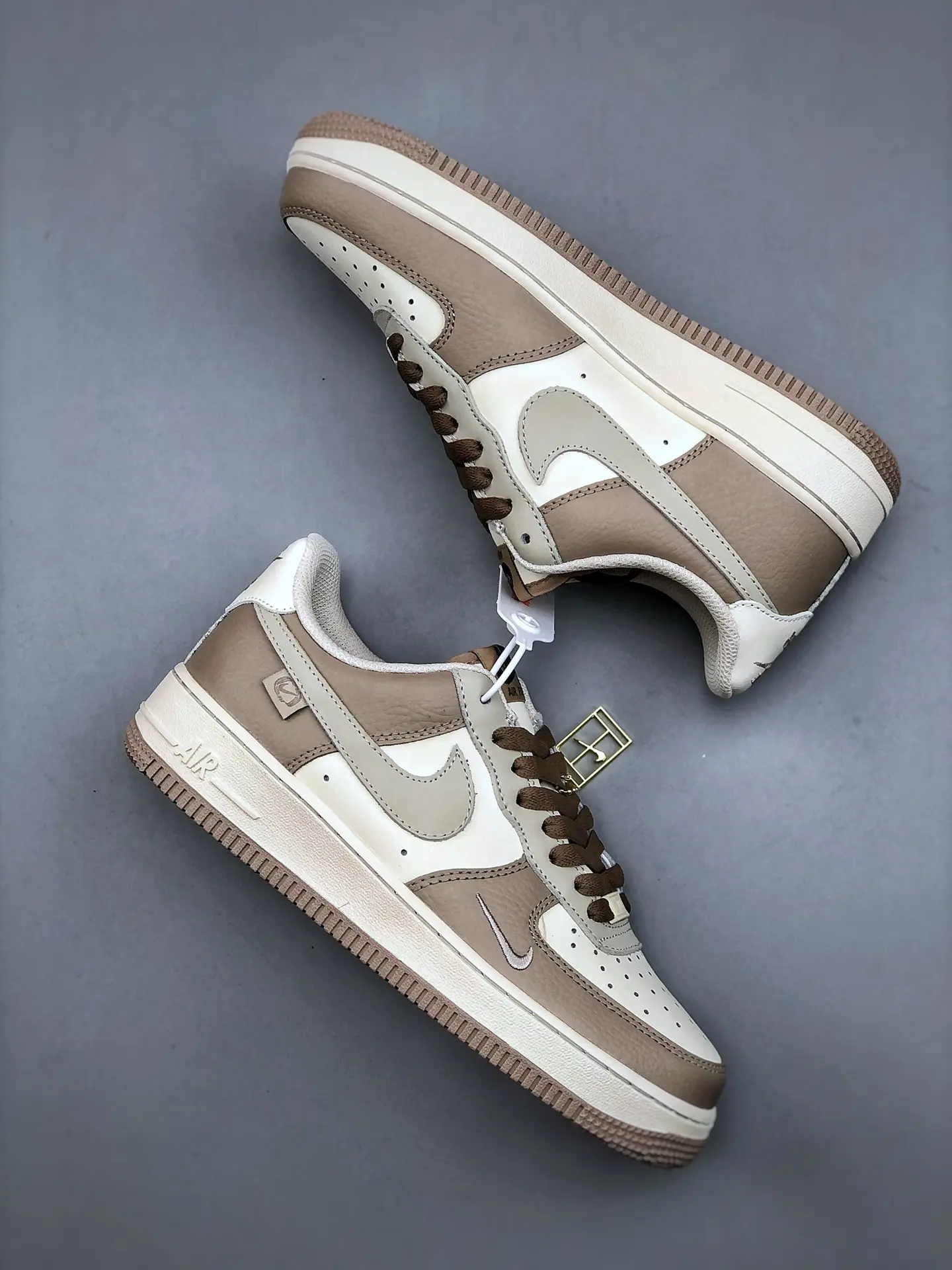 Custom Nike Air Force 1 Brown Beige AF1: Replica Review | YtaYta