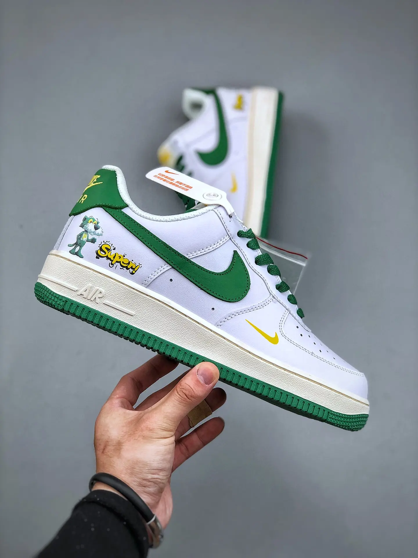 Nike Air Force 1 Low Retro QS West Indies (2022) Replica - White/Green/Yellow | YtaYta