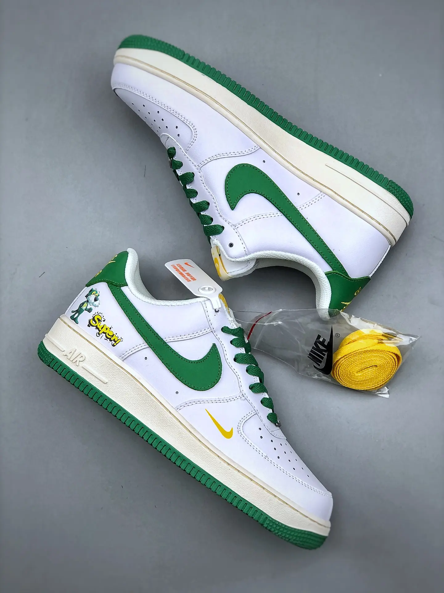 Nike Air Force 1 Low Retro QS West Indies (2022) Replica - White/Green/Yellow | YtaYta