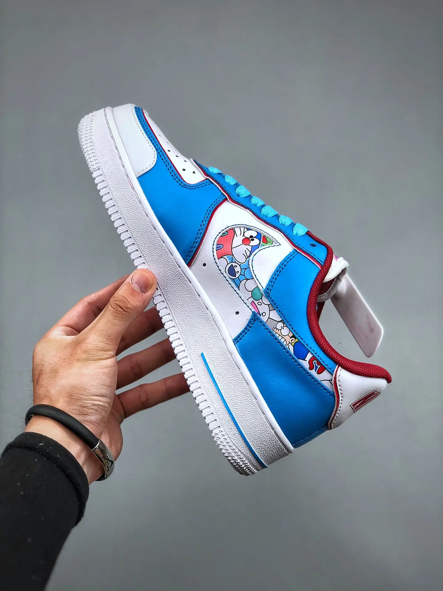 Replica Nike Air Force 1 Low Snakeskin Lakers & Doraemon Custom Sneakers | YtaYta