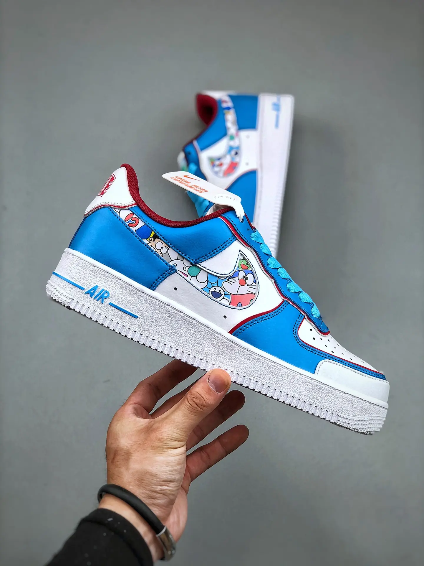 Replica Nike Air Force 1 Low Snakeskin Lakers & Doraemon Custom Sneakers | YtaYta