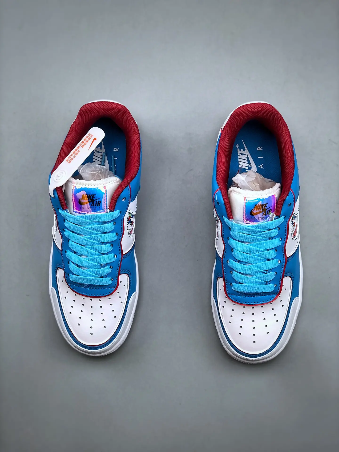 Replica Nike Air Force 1 Low Snakeskin Lakers & Doraemon Custom Sneakers | YtaYta