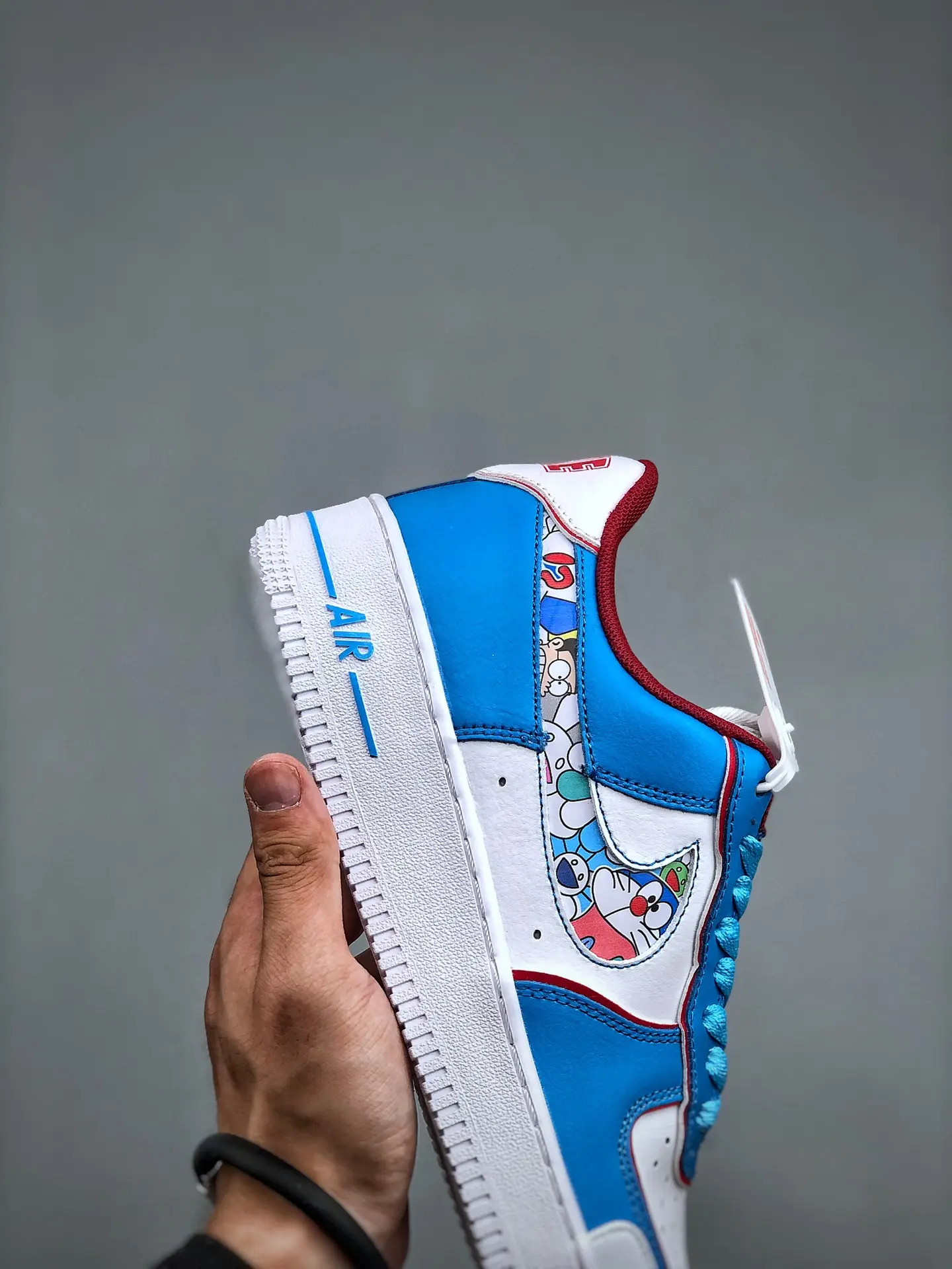 Replica Nike Air Force 1 Low Snakeskin Lakers & Doraemon Custom Sneakers | YtaYta