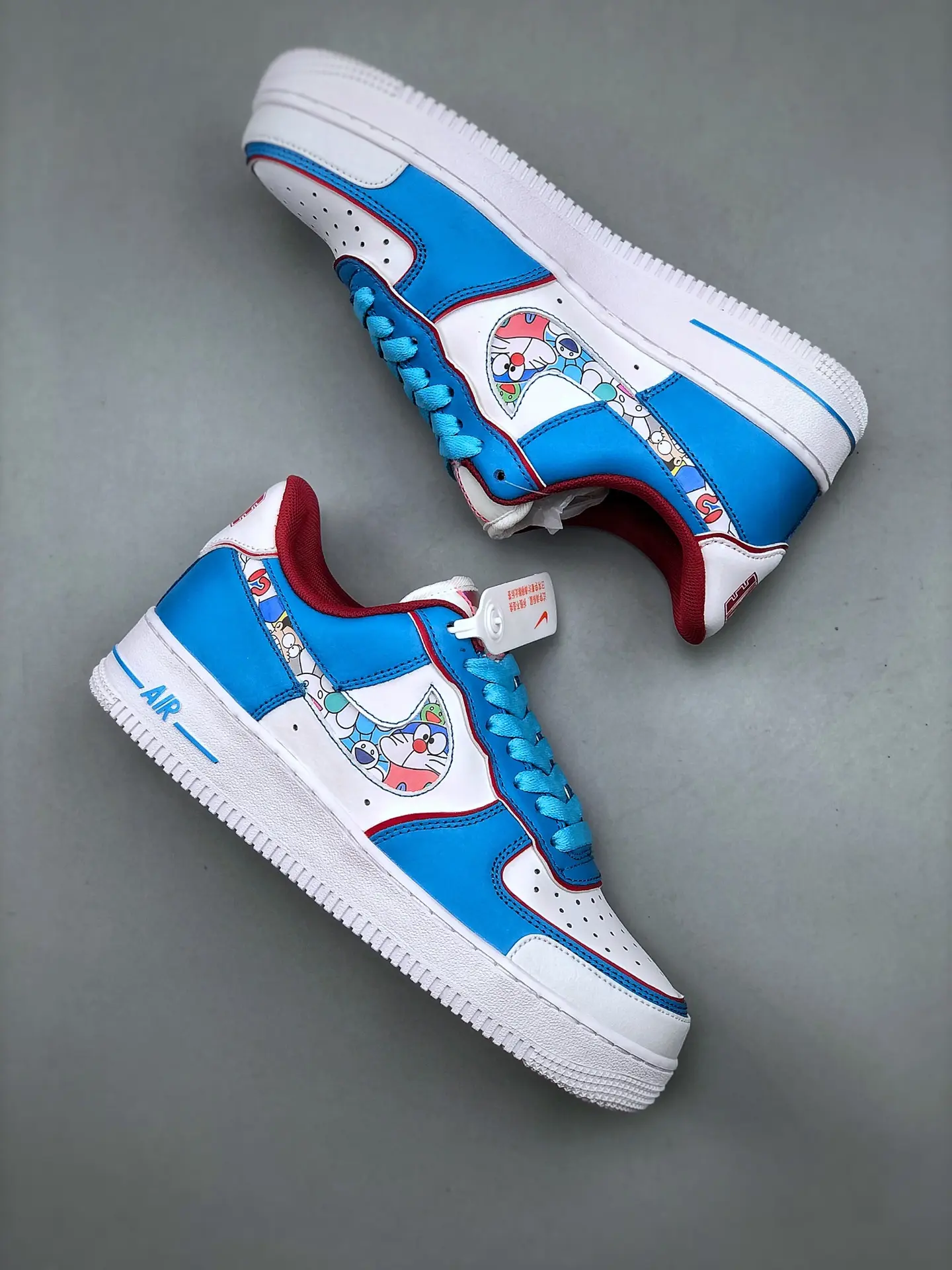 Replica Nike Air Force 1 Low Snakeskin Lakers & Doraemon Custom Sneakers | YtaYta