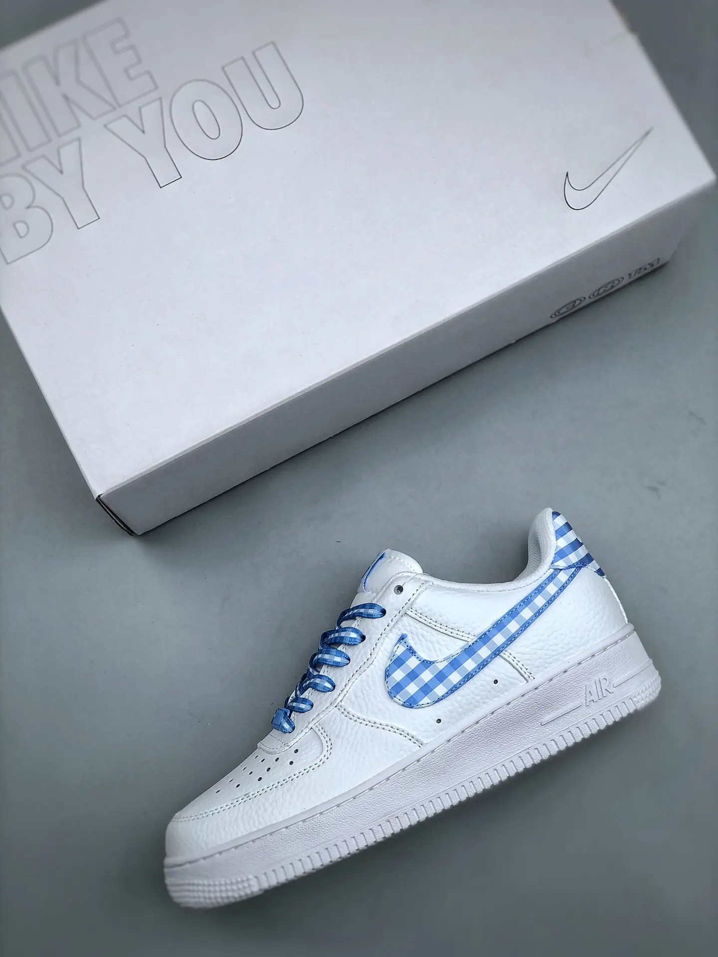 Replica Nike Air Force 1 Low Blue Gingham Review: Style & Comfort Unleashed | YtaYta