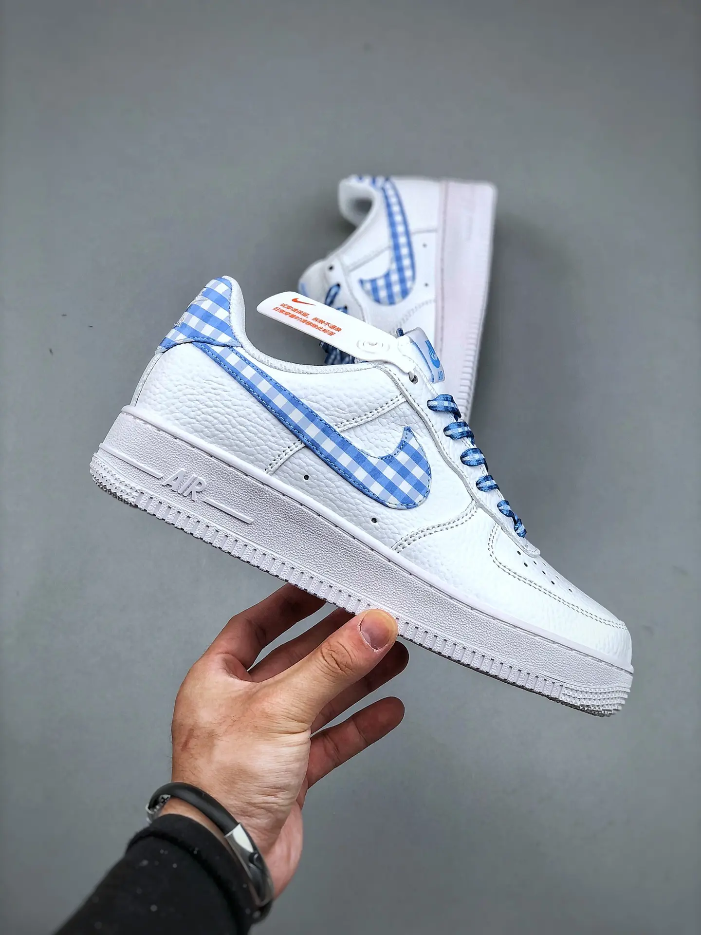 Replica Nike Air Force 1 Low Blue Gingham Review: Style & Comfort Unleashed | YtaYta